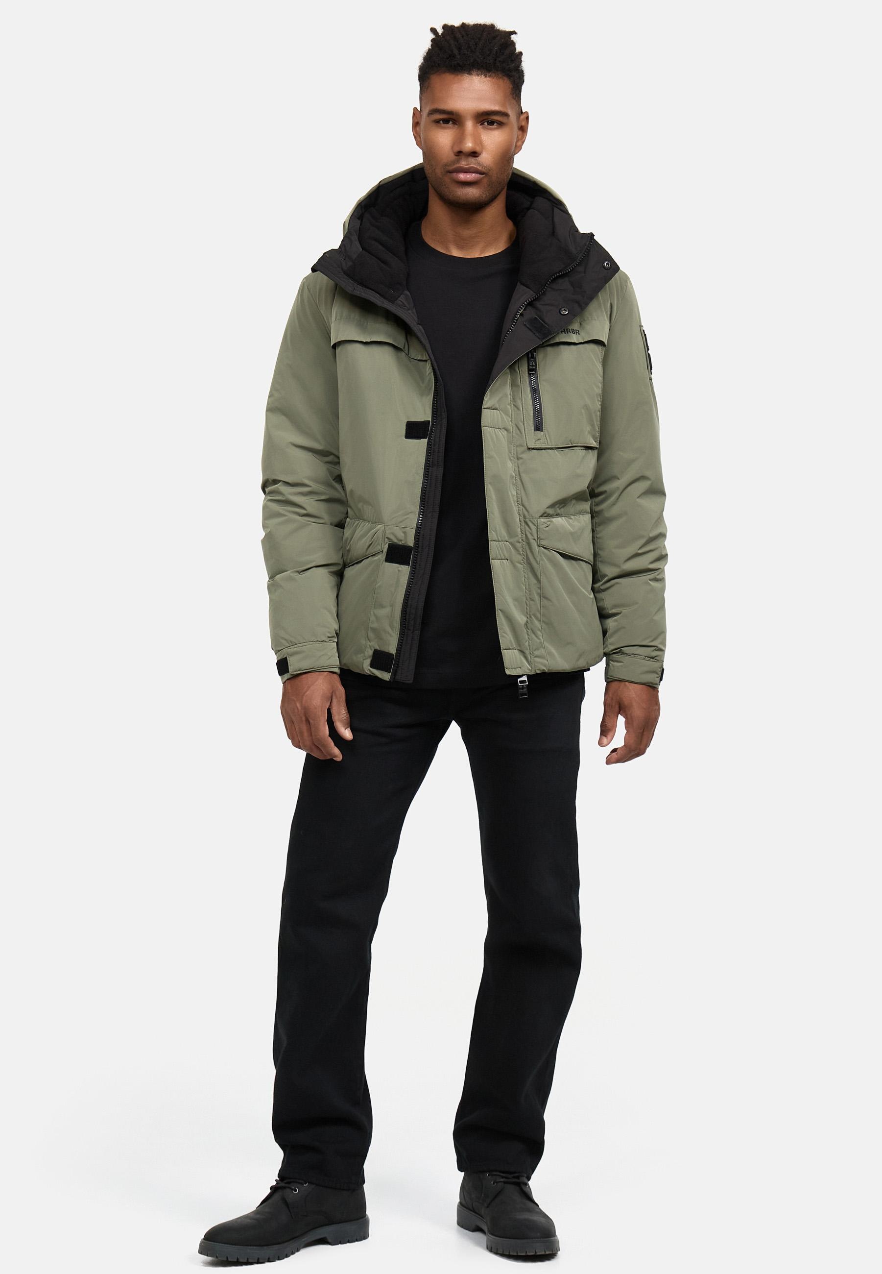 Stone Harbour Winterjacke »Yorchii XX«, mit Kapuze, Herren Outdoorjacke mit Fleece-Innenfutter