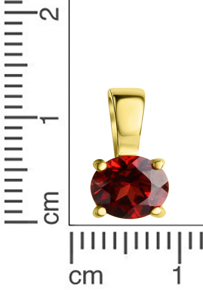 Firetti Kettenanhänger »Schmuck Geschenk Silber 925 Halsschmuck Anhänger Solitär Rubin«, mit Granat