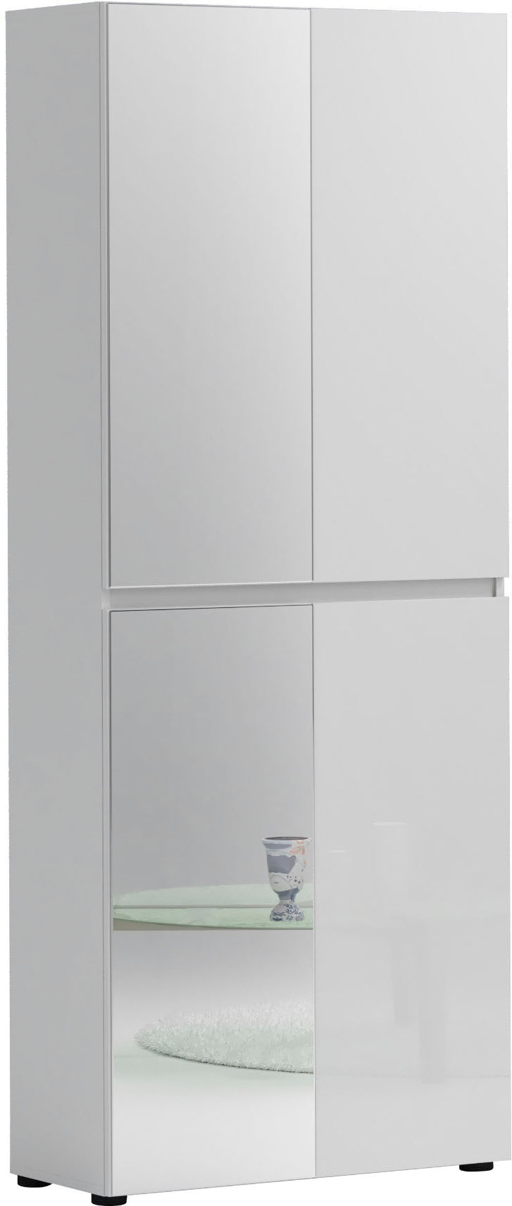 Thumbnail - Home affaire Schuhschrank "Mister,Schuhkommode,Schuhmöbel,Schuhablage,Schuhregal" Hochglanz lackiert, B/T/H: 80x34x200 c...