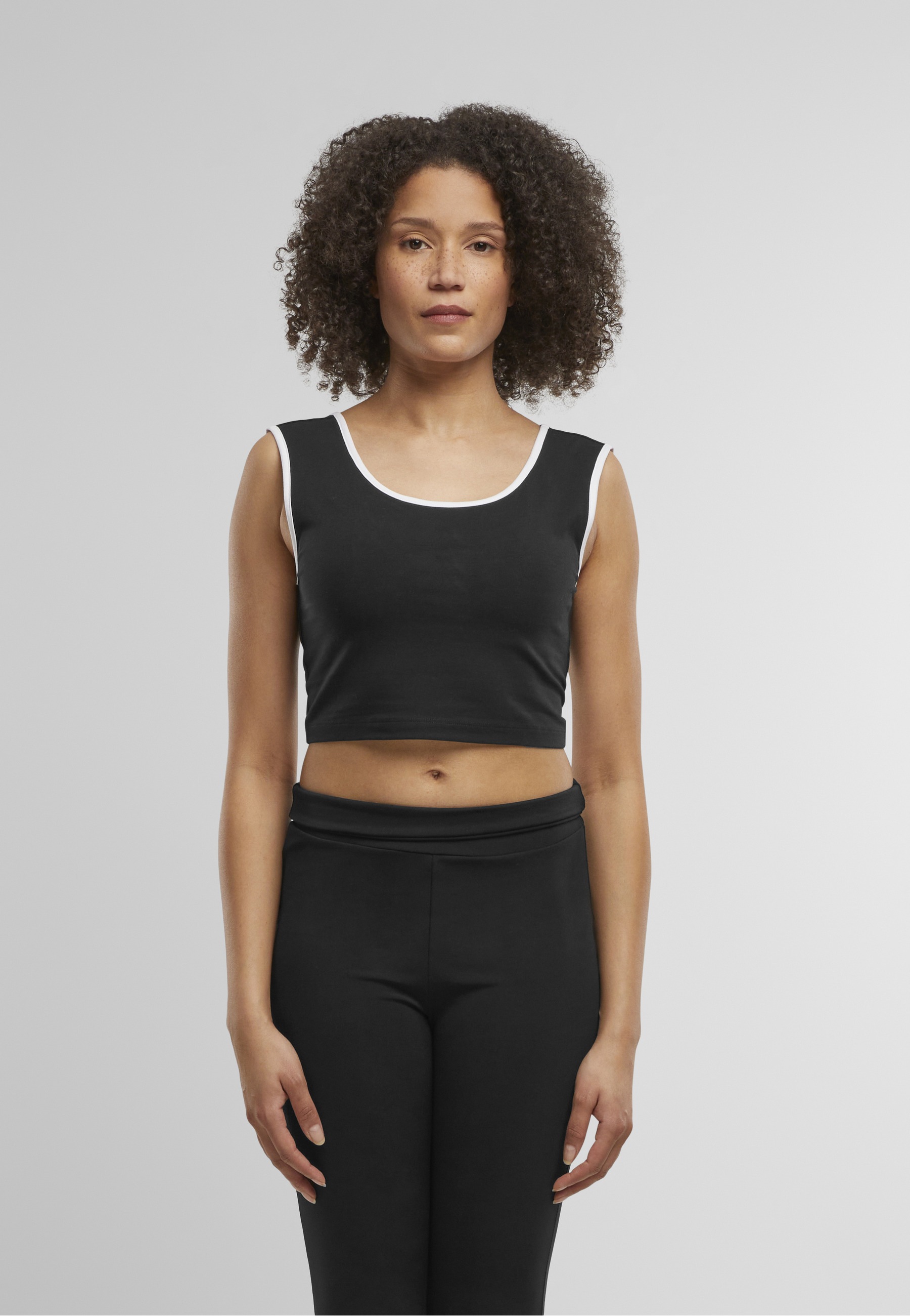 URBAN CLASSICS T-Shirt »Urban Classics Ladies Contrast Cropped Top« 1 Stk.