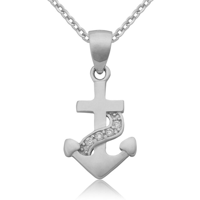 Firetti Kette mit Anhänger »Schmuck Geschenk Silber 925 Halsschmuck  Halskette Ankerkette Anker«, zu Hoodie, Kleid, Shirt, Jeans, Sneaker! Anlass  Geburtstag Weihnachten bestellen | BAUR