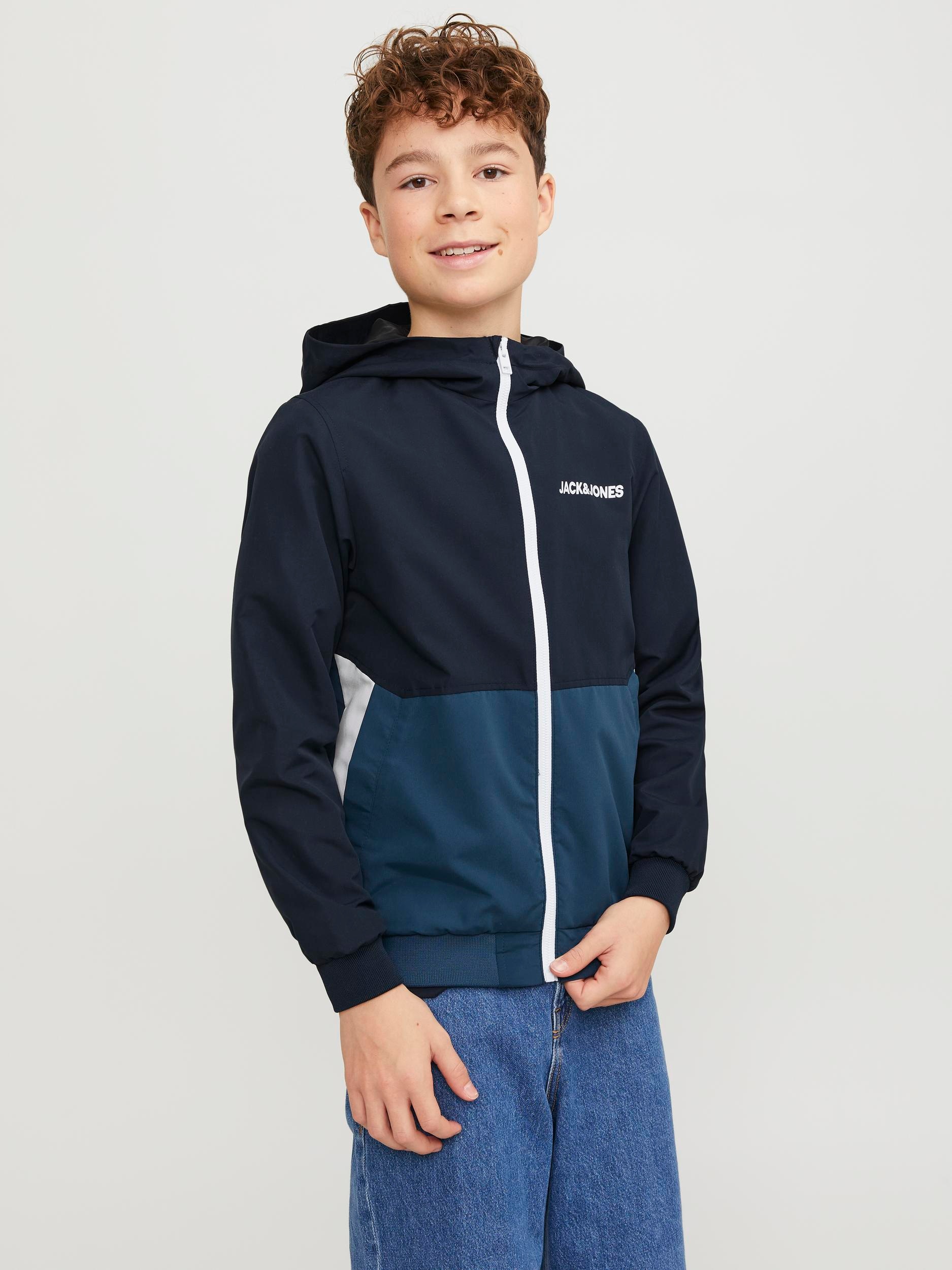 Jack & Jones Junior BLOCKING Outdoorjacke auf Rechnung online kaufen mit | HOOD«, Kapuze BAUR »JJERUSH