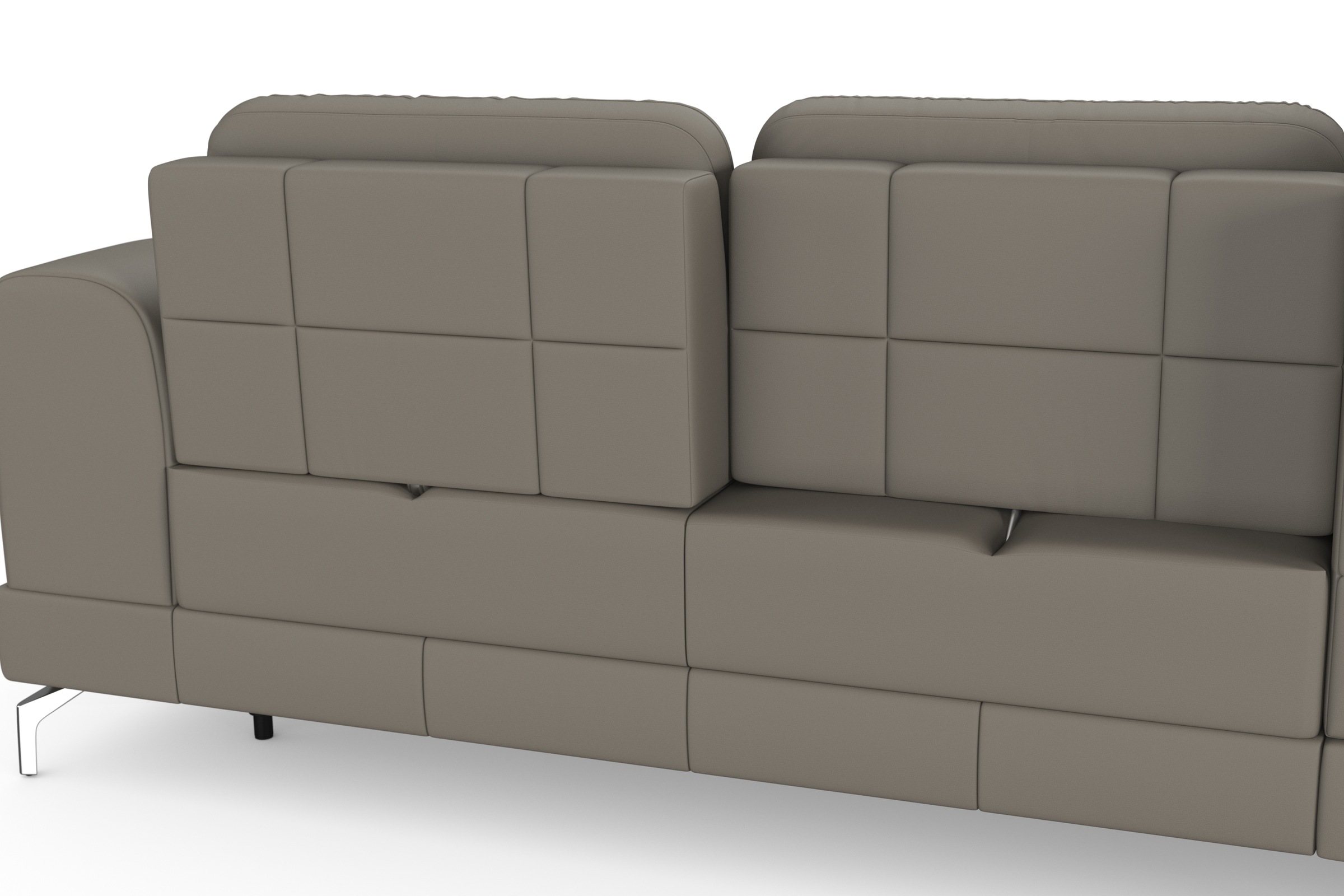Sit & More Bendigo L-Shaped Sectional Sofa Brown Leather 9