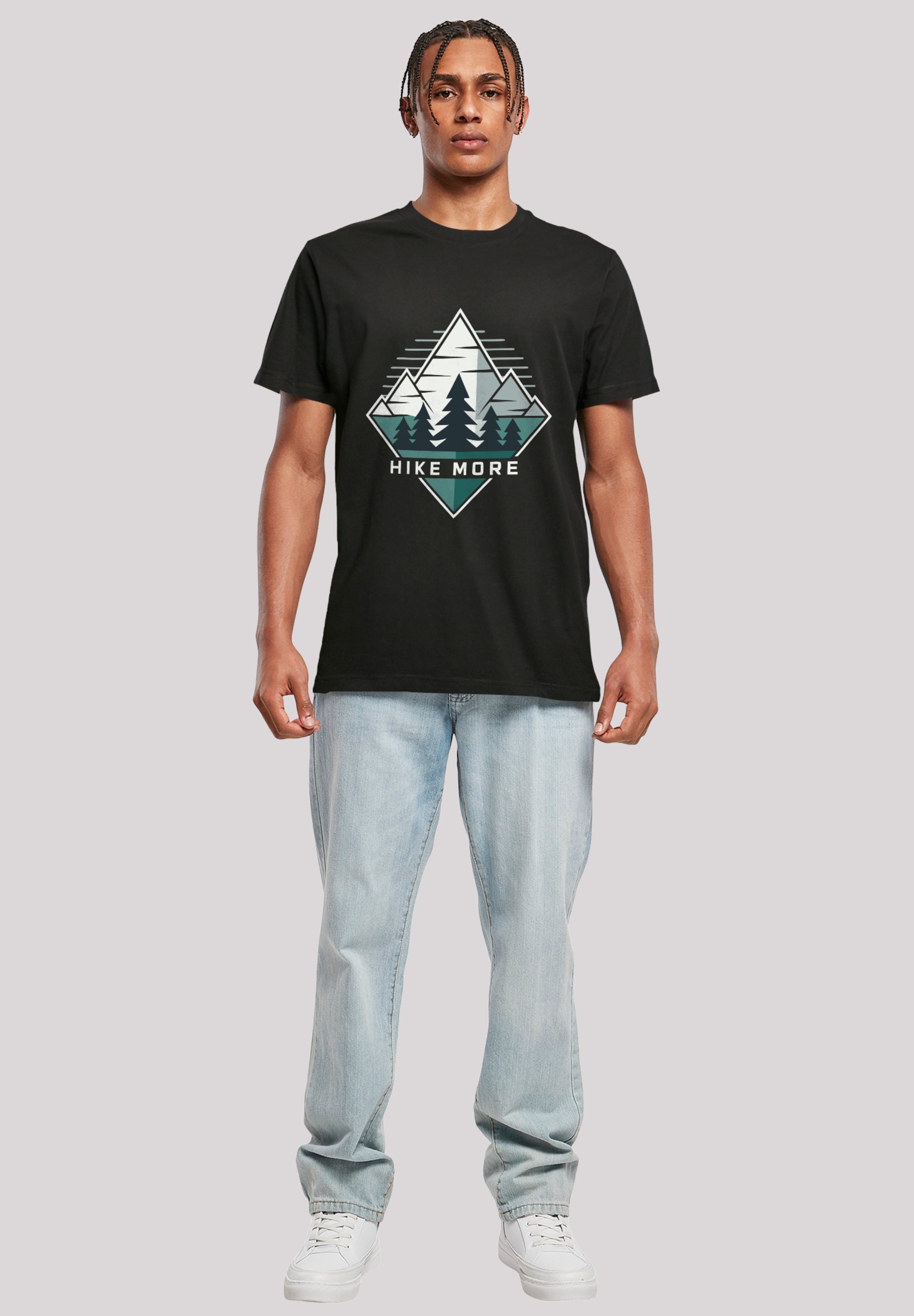 F4NT4STIC T-Shirt »Hike More Mountains« Premium Qualität
