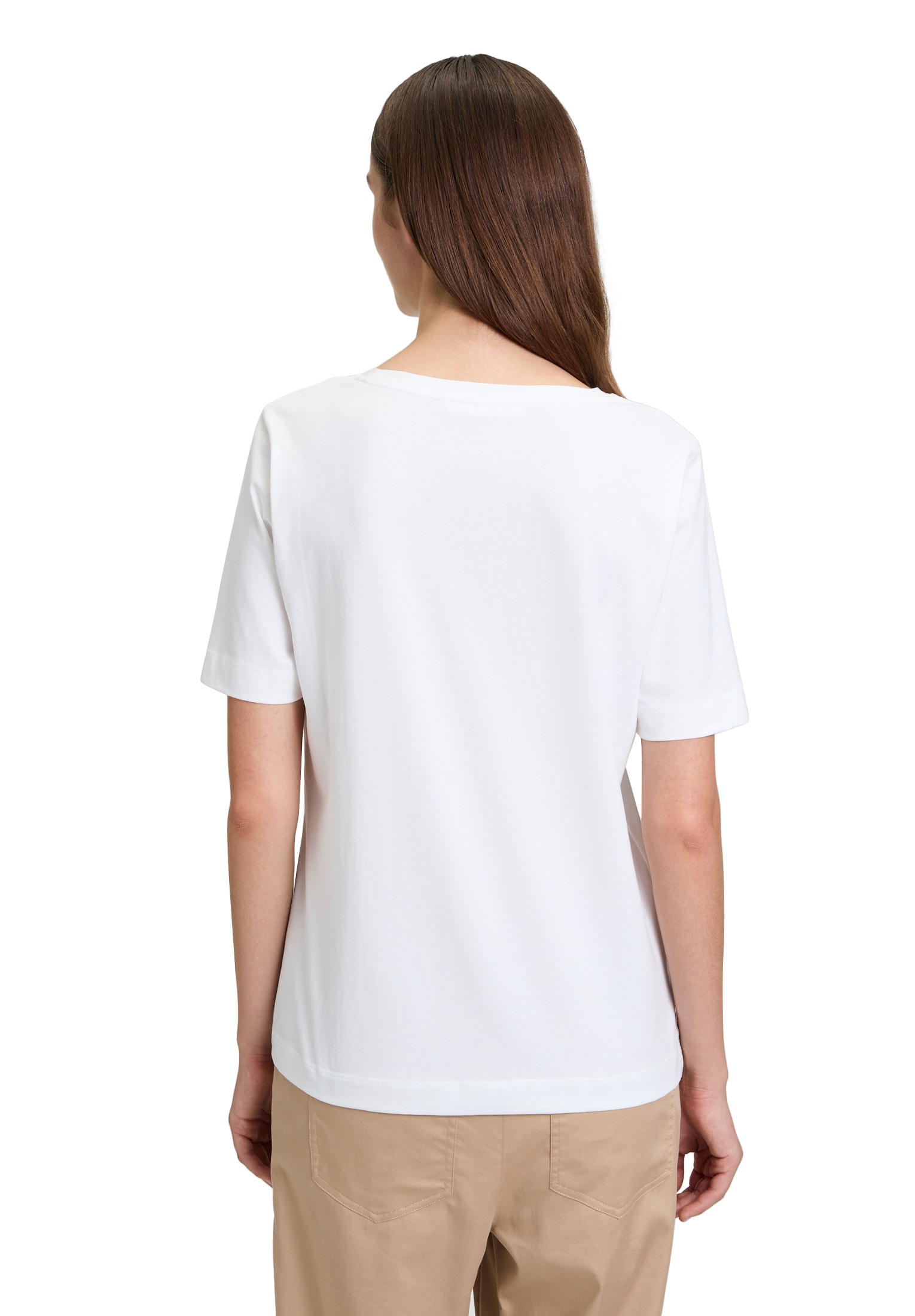 Betty&Co Kurzarmshirt »Betty & Co Casual-Shirt mit Strass«, (1 tlg.), Druck