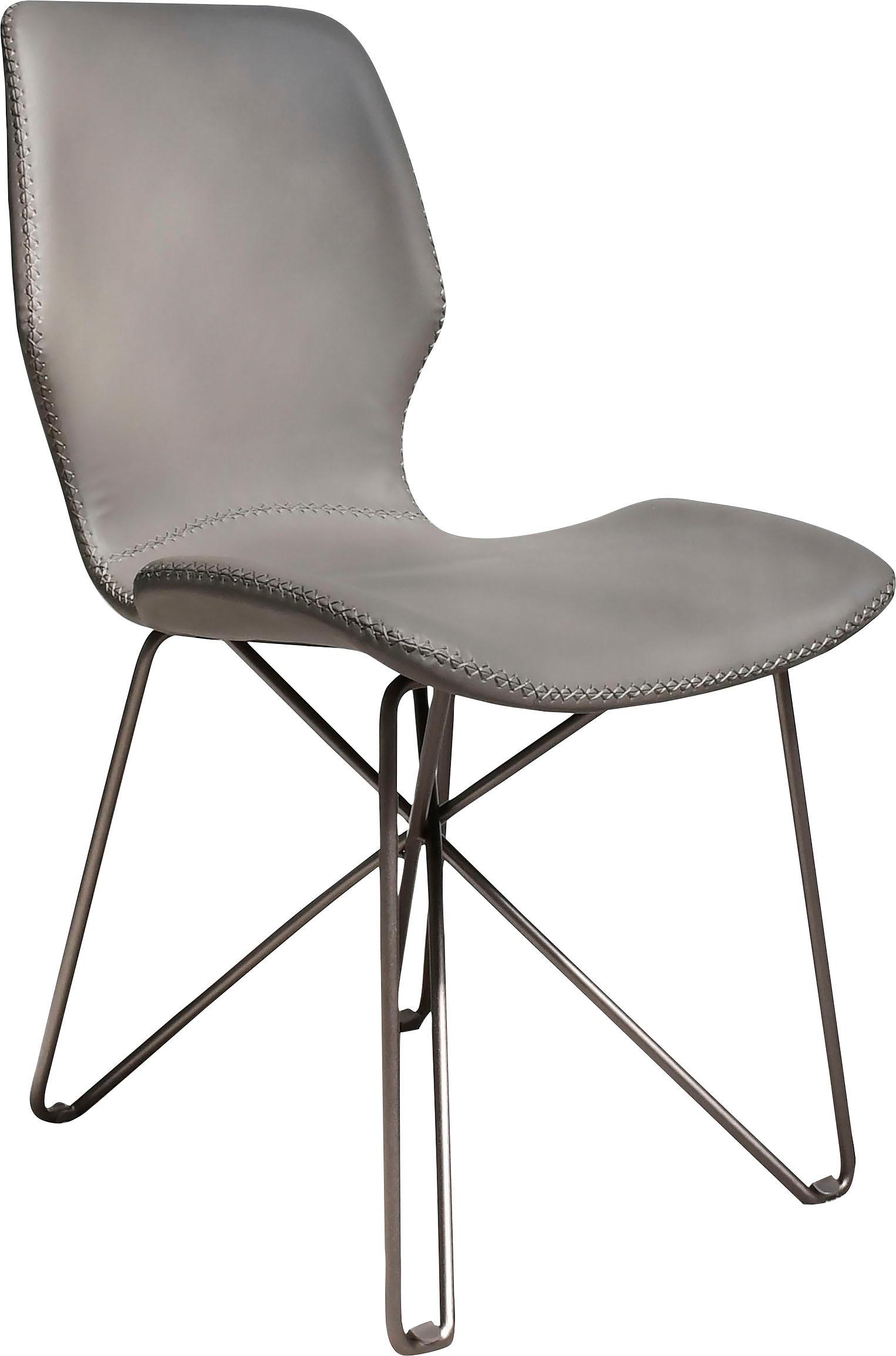 Leonique Esszimmerstuhl "Layla" () Esszimmerstuhl, grau, Schalenstuhl, schw günstig online kaufen