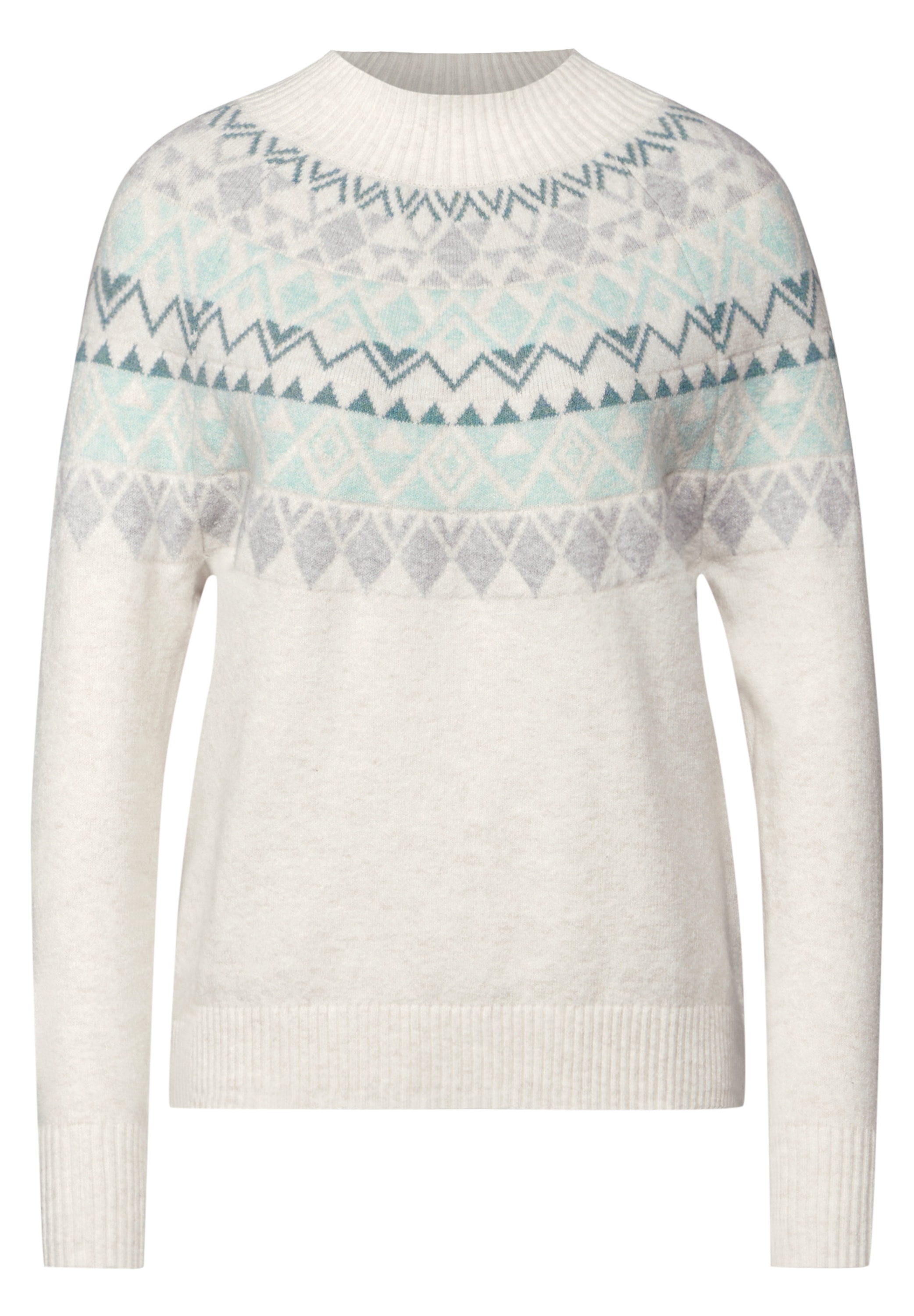 STREET ONE Strickpullover, mit Stehkragen