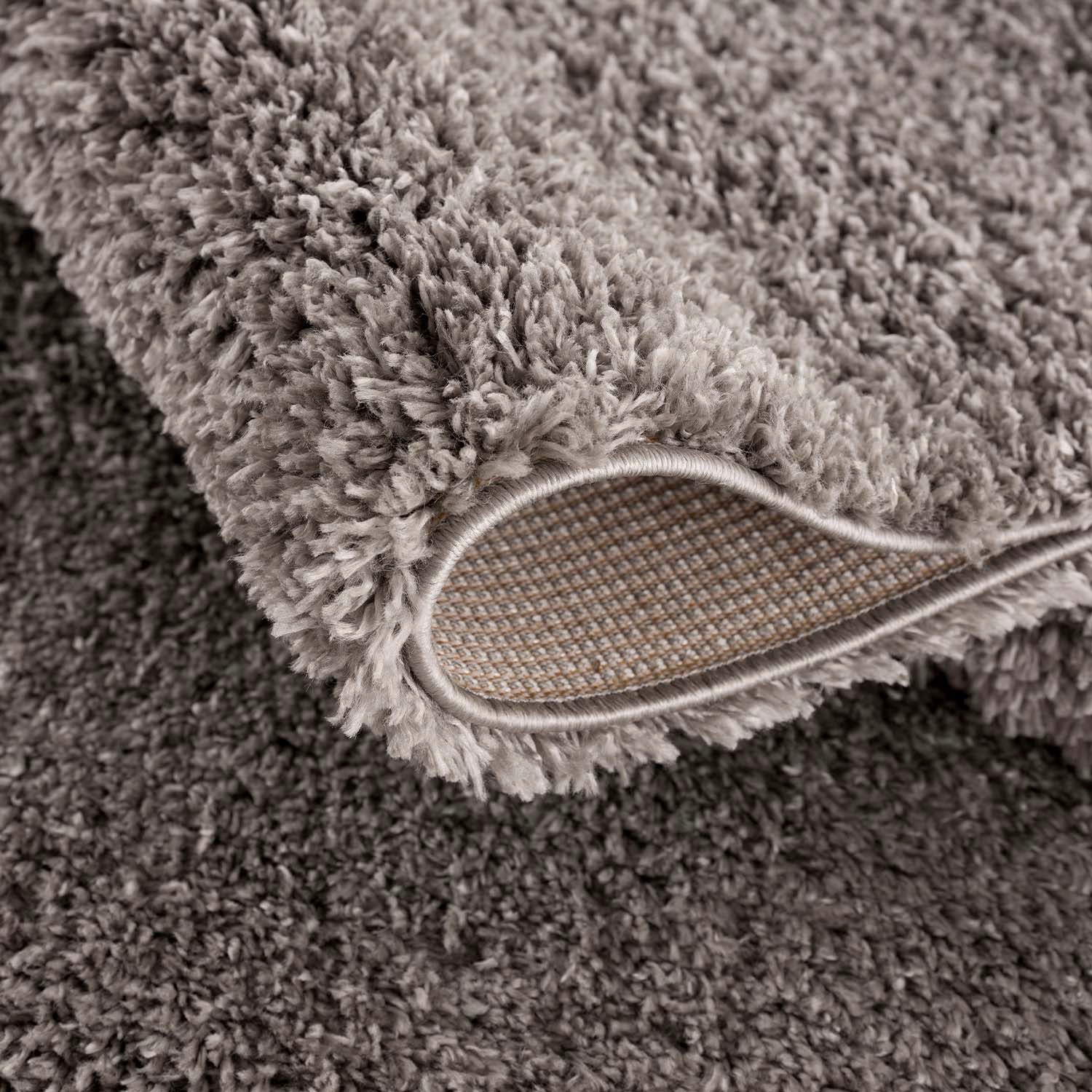 Carpet City Hochflor-Teppich »Pulpy 100«, rechteckig, 30 mm Höhe, Läufer, weich, mit Fransen, uni, viele Größen, Wohnzimmer, Schafzimmer