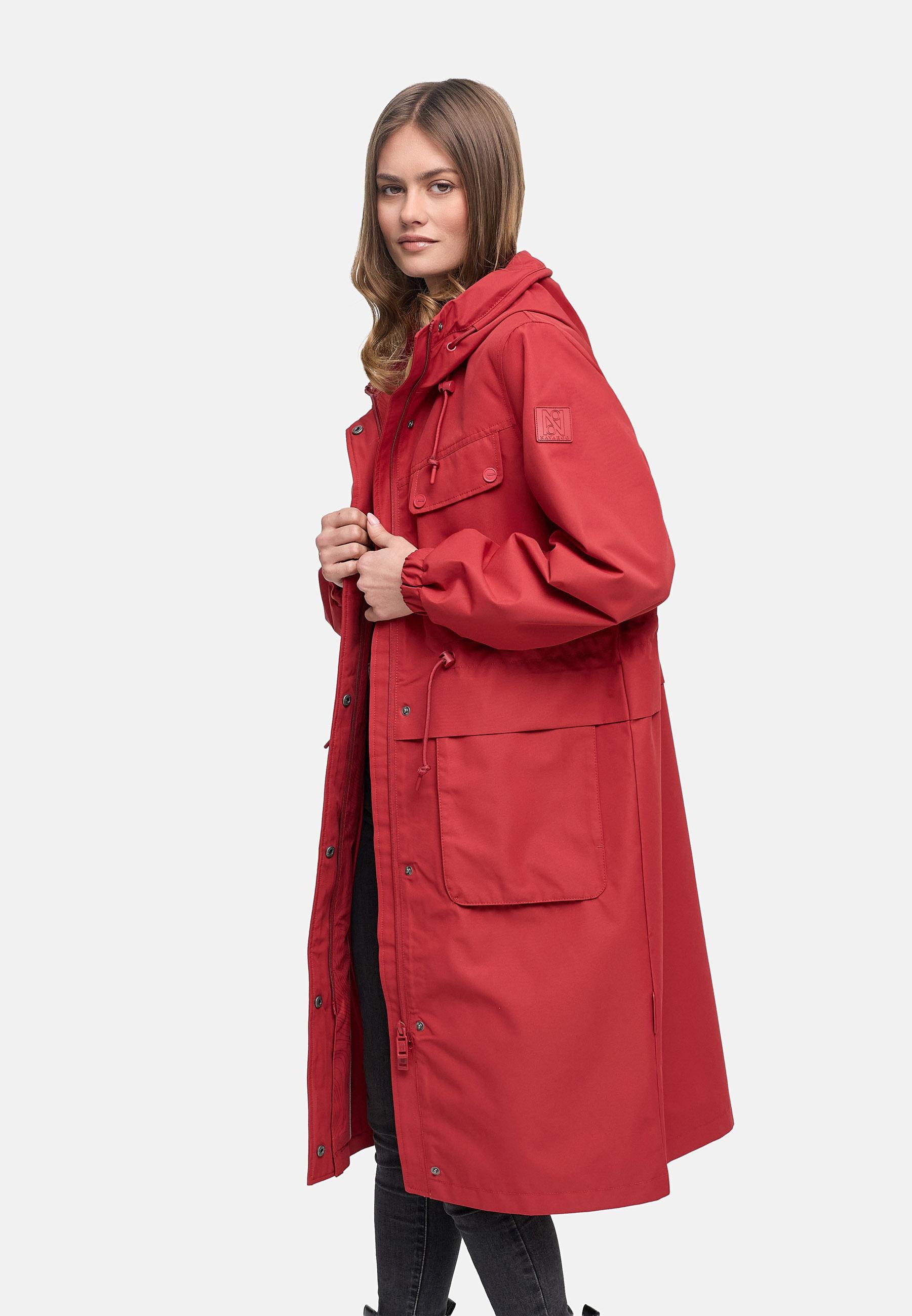 Navahoo Langmantel »Kirschwind 14« Wasserdichter Übergangsmantel mit Brusttaschen