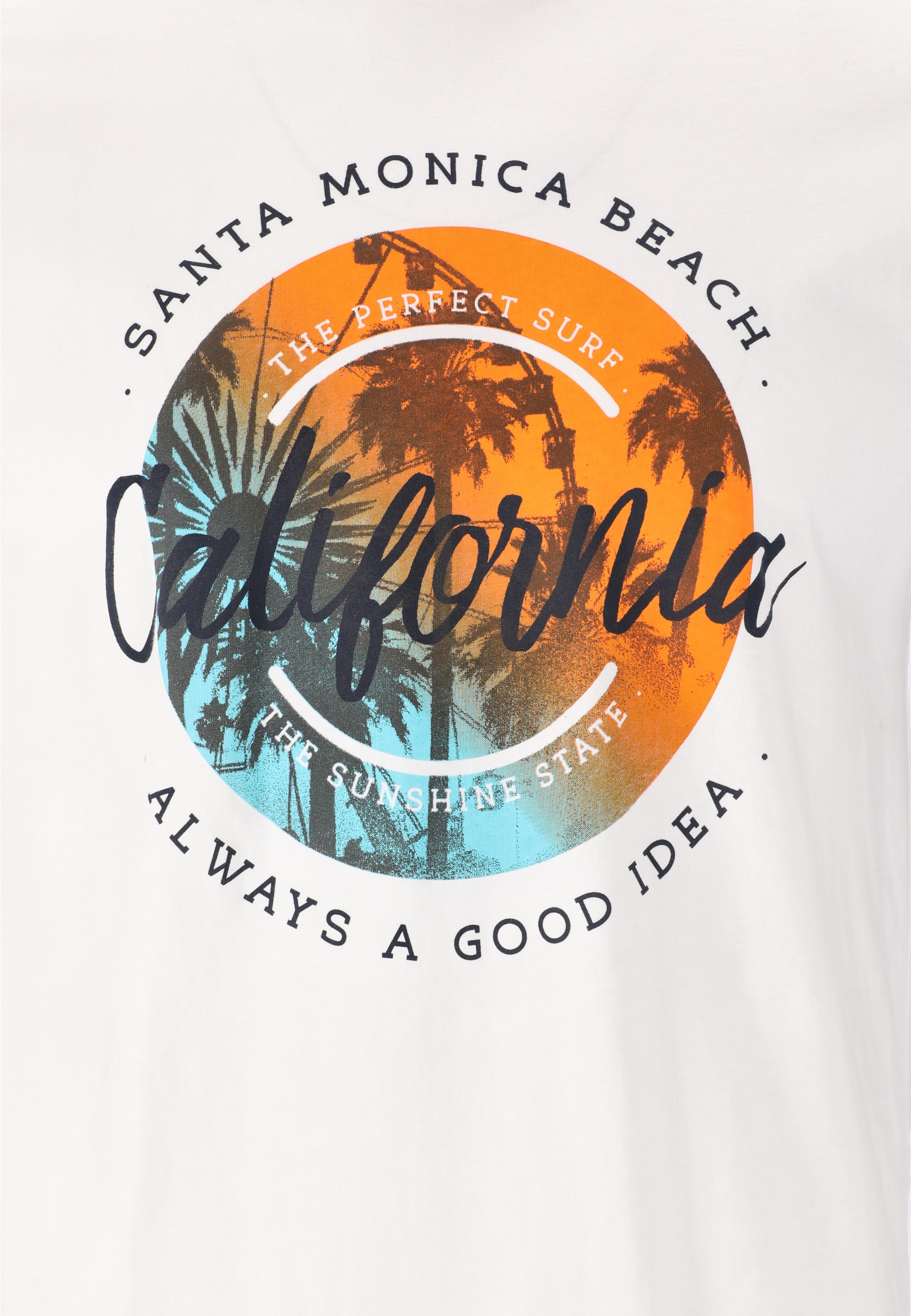 CRUZ T-Shirt »Edmund« mit coolem Print