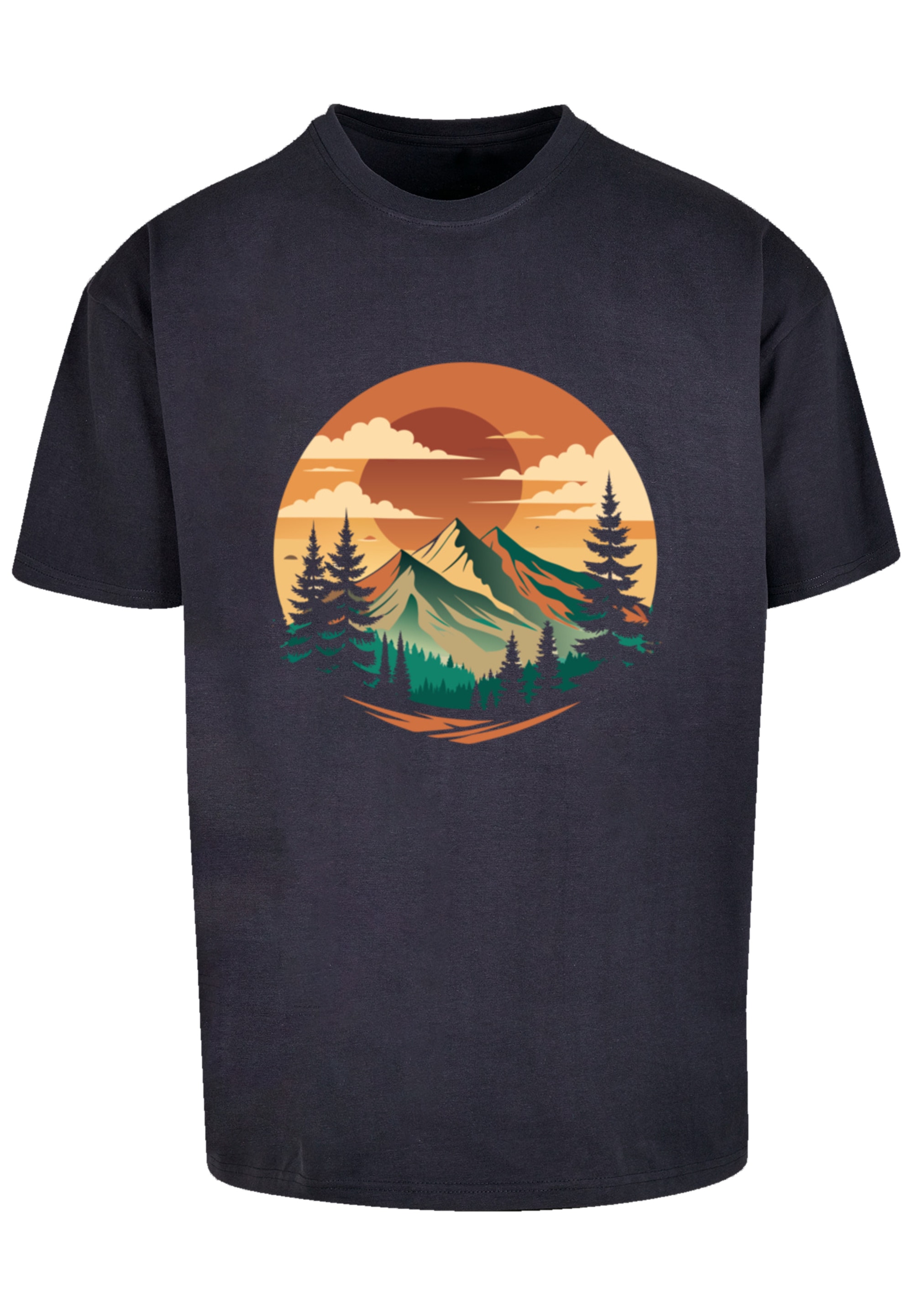 F4NT4STIC T-Shirt »Sonnenuntergang Berglandschaft«, Premium Qualität