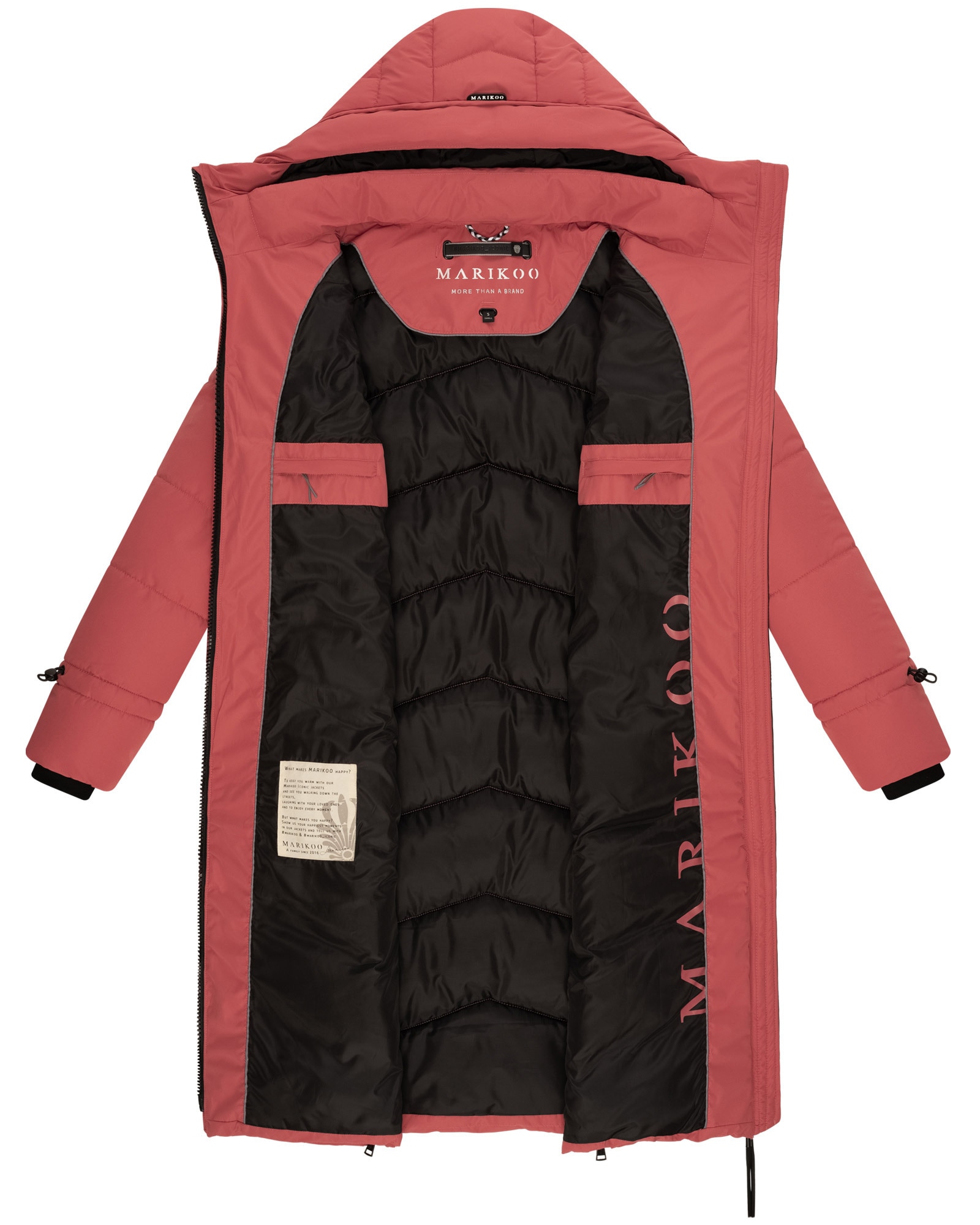 Marikoo Winterjacke »Tomomii XVI«, warmer Winter Stepp Mantel mit Kapuze