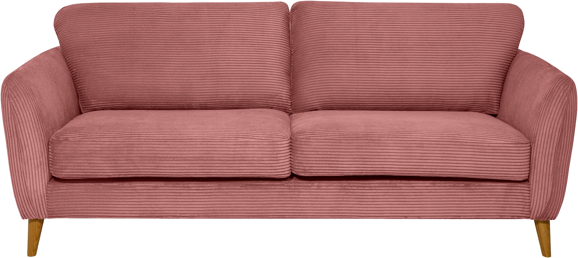 Home affaire 3-Sitzer »MARSEILLE Sofa 206 cm«, mit Massivholzbeinen aus Eiche, verschiedene Bezüge und Farbvarianten