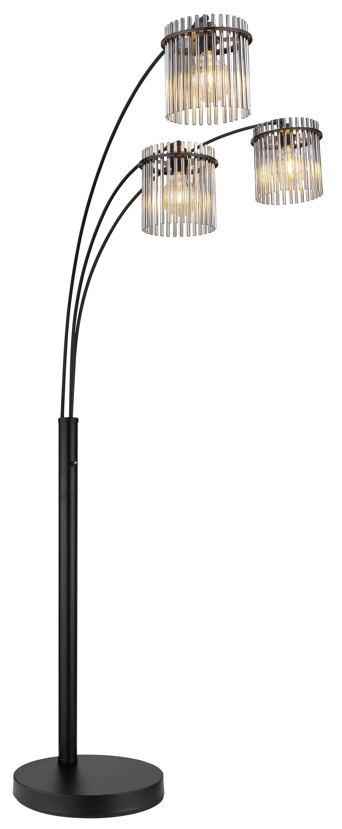 GLOBO LIGHTING LED Bogenlampe »GORLEY«, für Leuchtmittel 3 x E27 | ohne Leuchtmittel, Wippschalter am Kabel