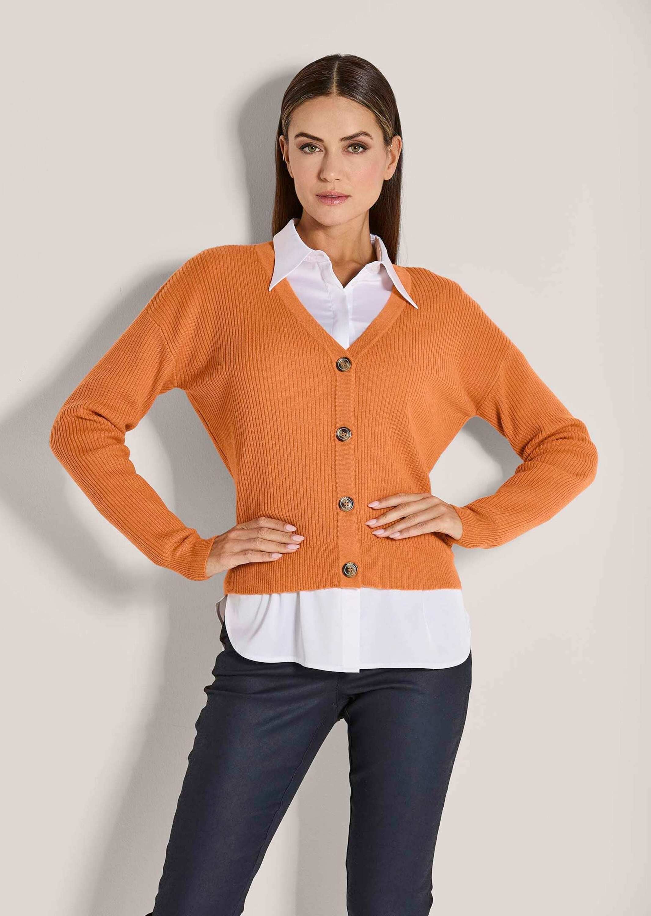 MADELEINE Strickjacke »Strickjacke Kaschmir Cardigan mit V-Ausschnitt«