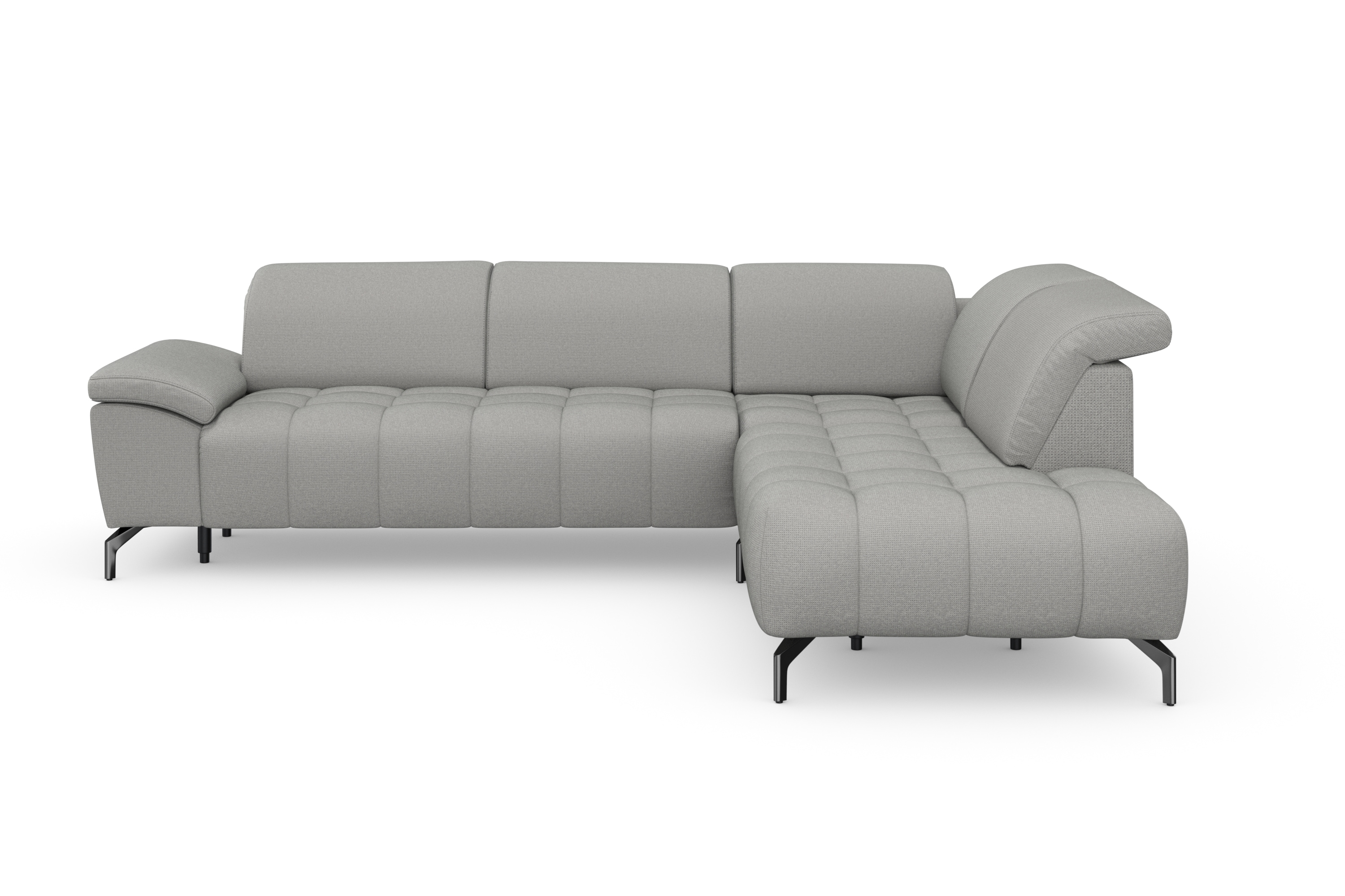 sit&more Ecksofa "Cool L-Form" wahlweise mit Kopfteilverstellung und Vorziehsitz motorisch