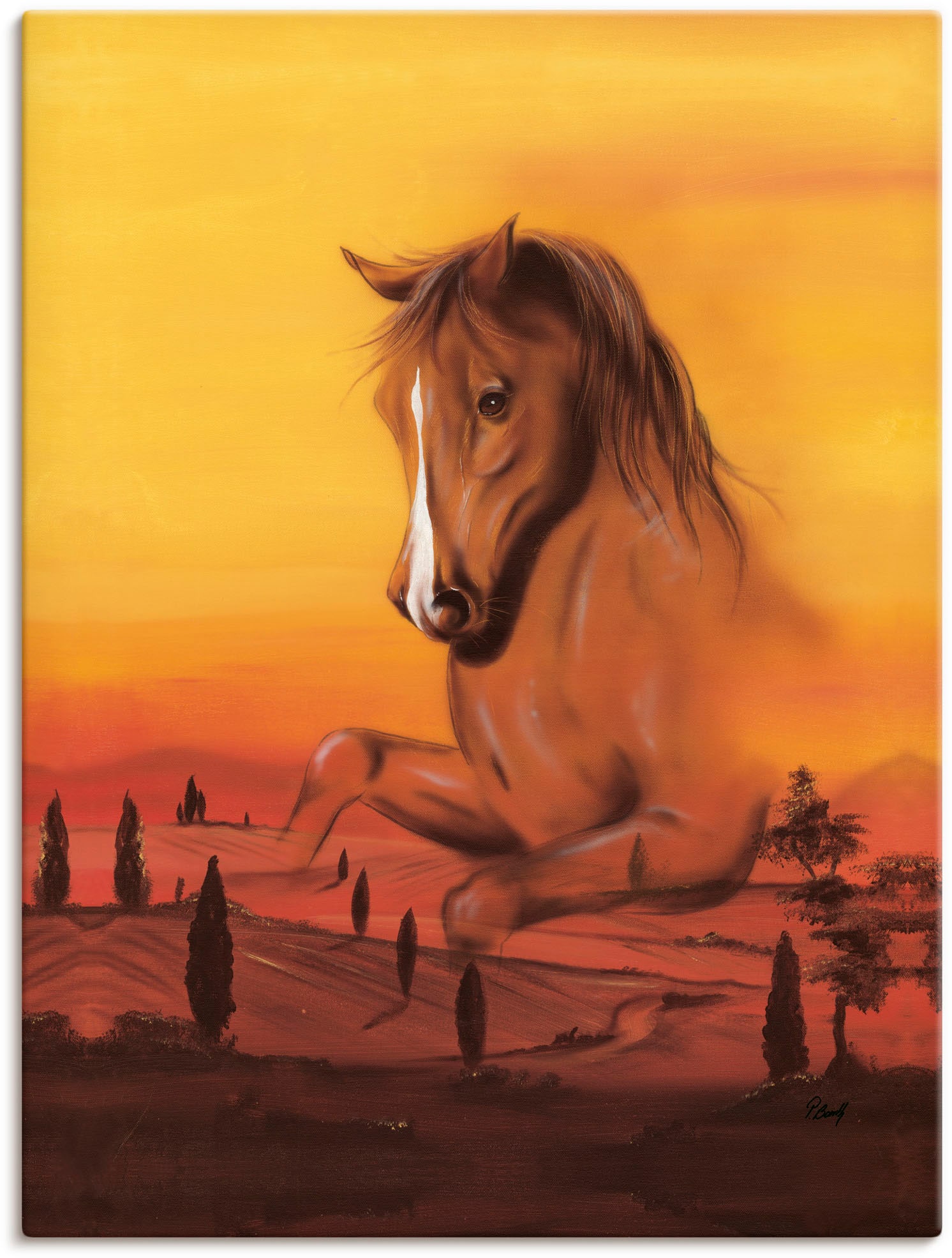 Artland Wandbild »Wildpferd II«, Pferdebilder, (1 St.), als Alubild,  Leinwandbild, Wandaufkleber oder Poster in versch. Größen bestellen | BAUR