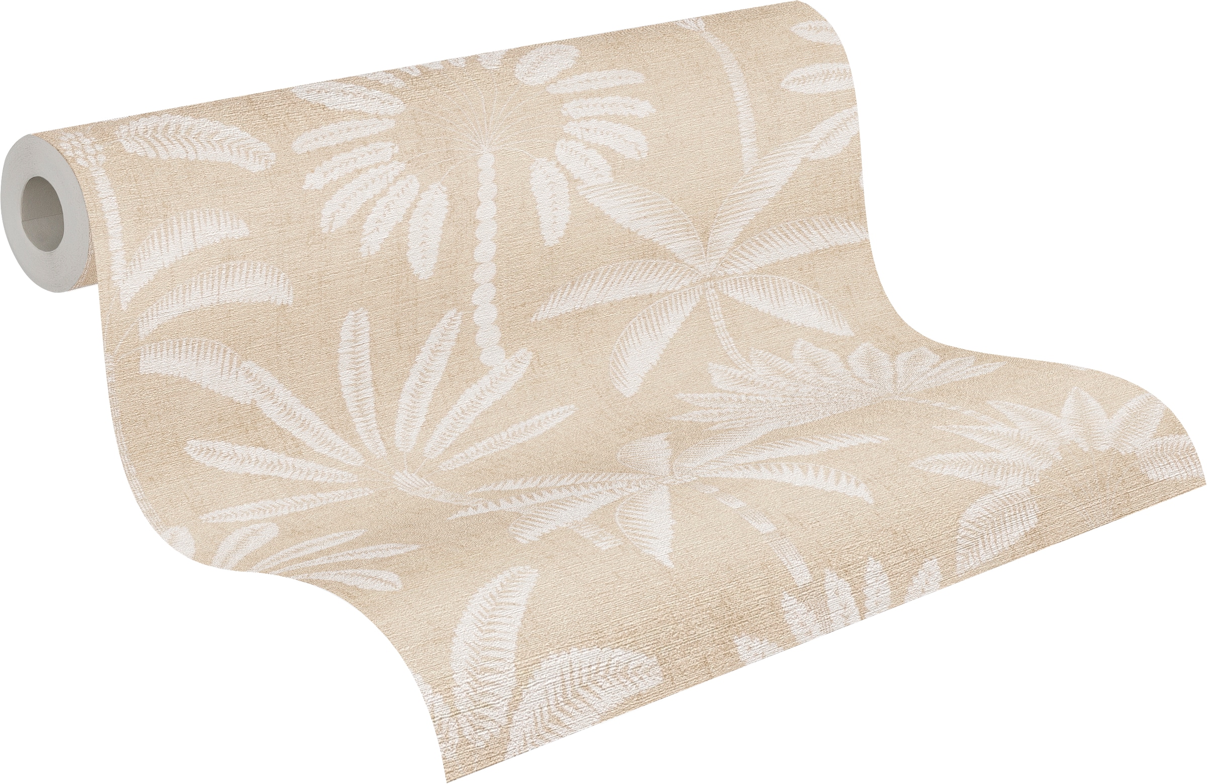 A.S. Création Vliestapete »Cuba II Palmen Silhouette« Retro | floral | tropisch leicht strukturiert Stilisiertes Palmenmotiv mit dekorativer, ruhiger Ausstrahlung