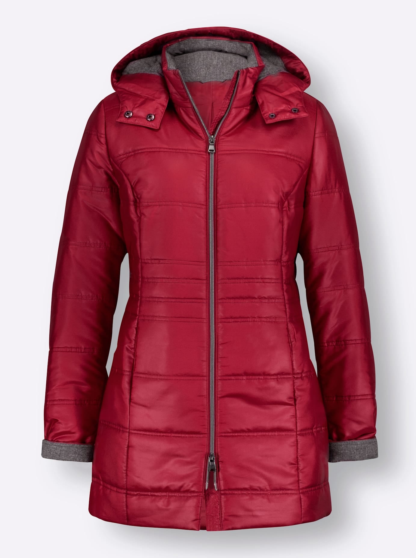 Classic Basics Langjacke, mit Kapuze