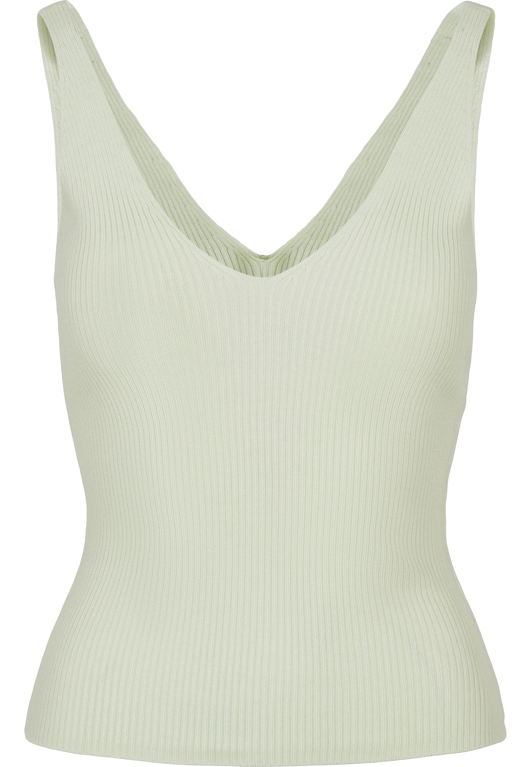 URBAN CLASSICS Tanktop »Urban Classics Damen Ladies Rib Knit Top« 1 Stk.