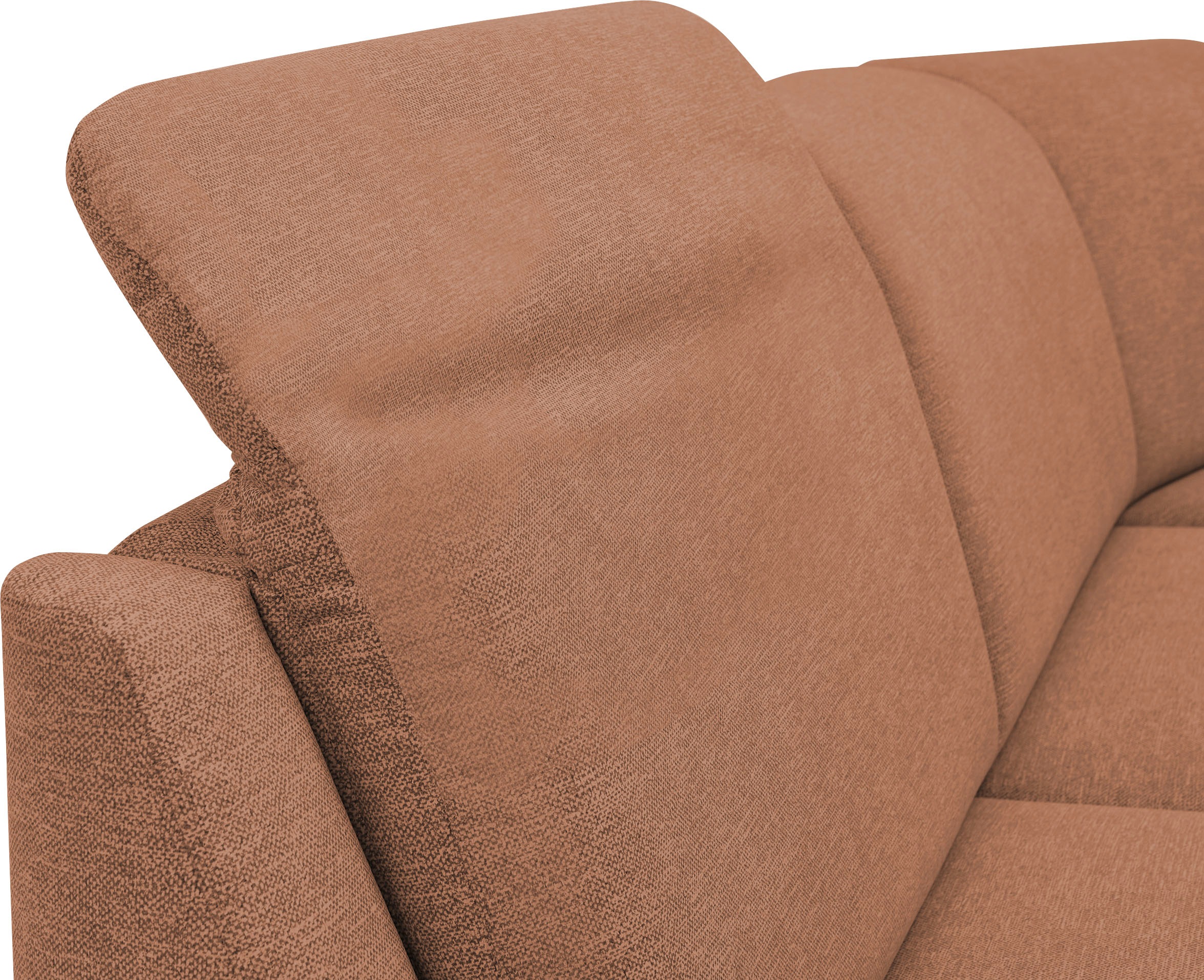 VILLA BECK Ecksofa »Garda L-Form«, (4 St.), inklusive Kopfteilverstellung, Stellmaß 277x245cm
