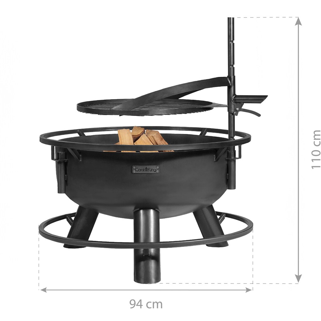 CookKing Feuerschale »Bandito«, 80x53 cm