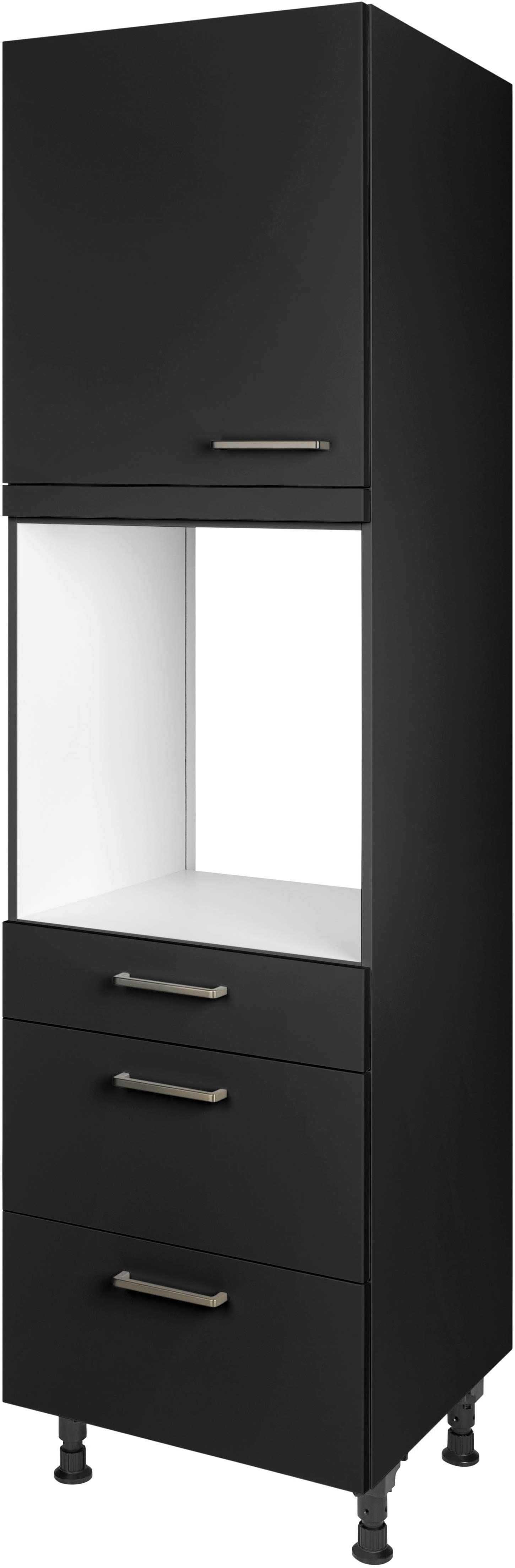 nobilia ""Touch", Ausrichtung wählbar, mit Schublade und zwei Auszügen und" einer Tür, vormontiert, Breite/Höhe: 60/216,6 cm