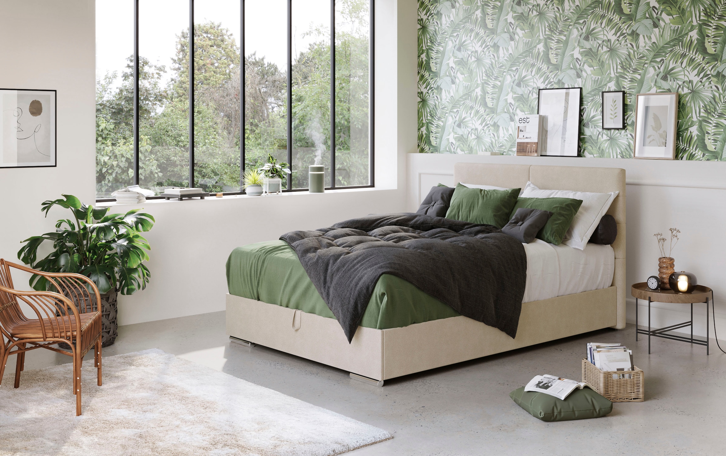 COTTA Boxbett "Tom mit Bettkasten, Topper und Zierkissen" Bestseller, Unser Dauertiefpreis