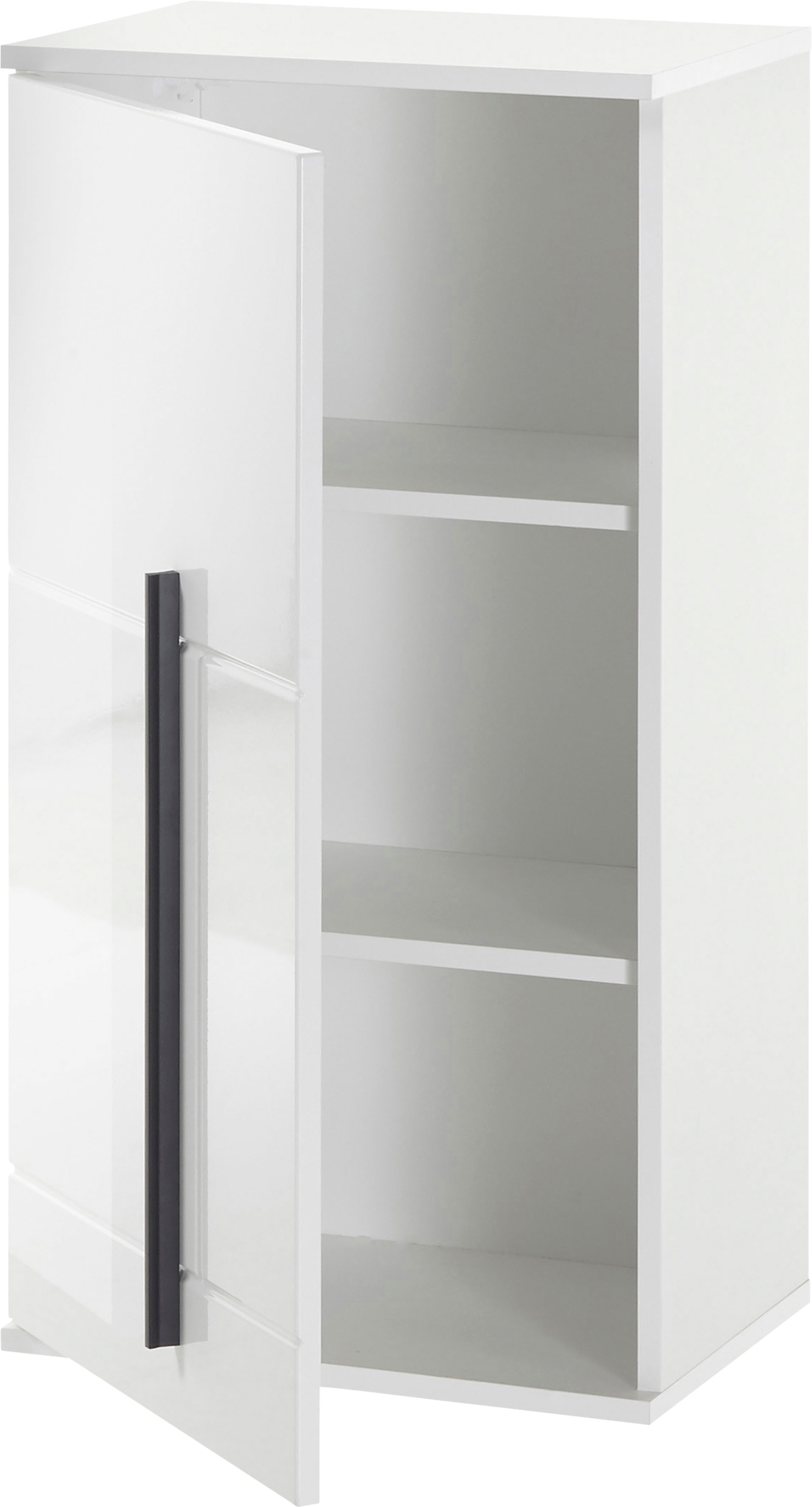 Thumbnail - INOSIGN Hängeschrank "Cantara, Badschrank in Hochglanz Weiß, Hängeschrank im modernen Design", mit schwarzen Griffen, au...