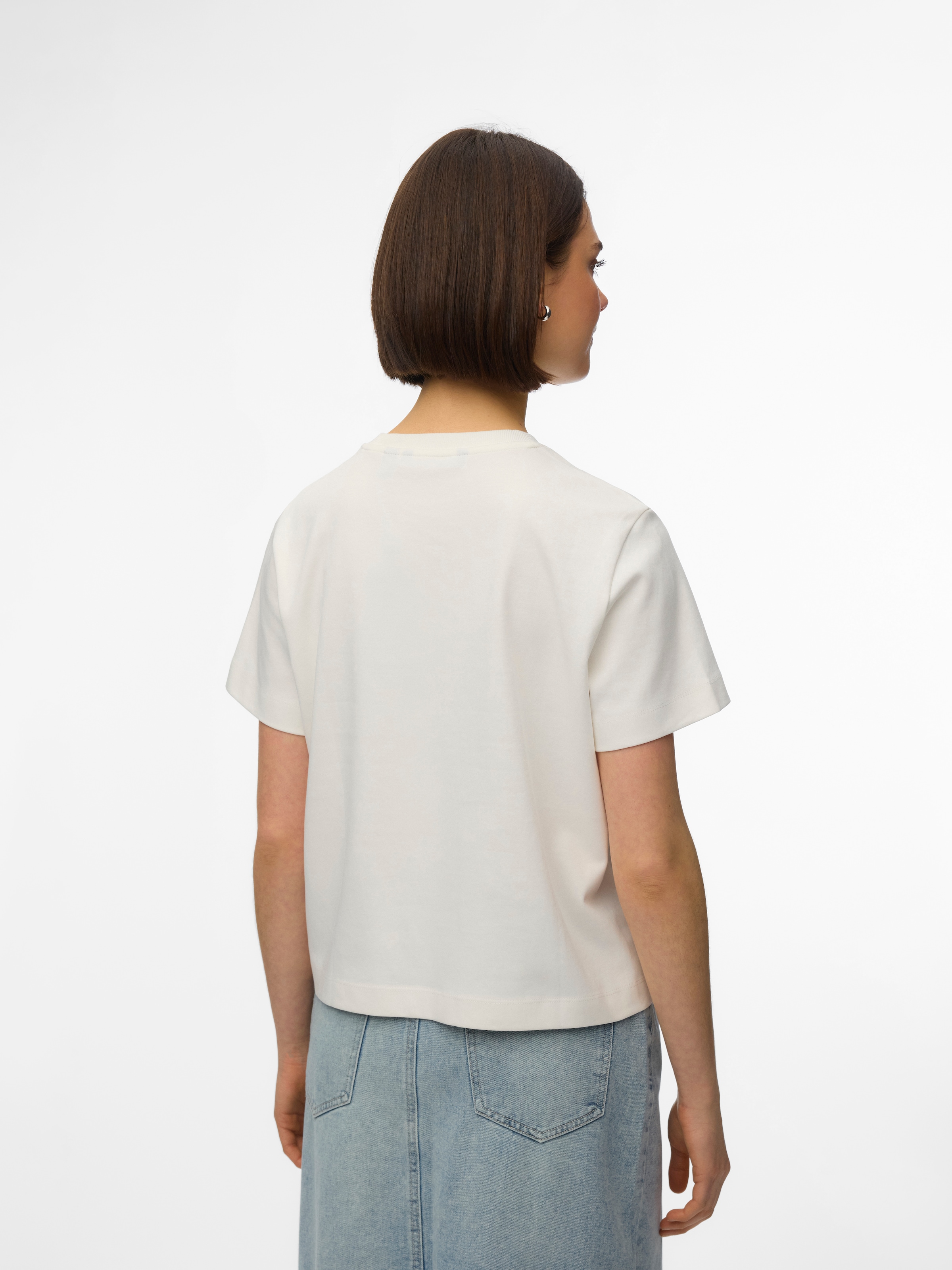 Vero Moda Kurzarmshirt »VMSARA METTE SS TOP BOX JRS GA NOOS« Baumwolle, regular fit