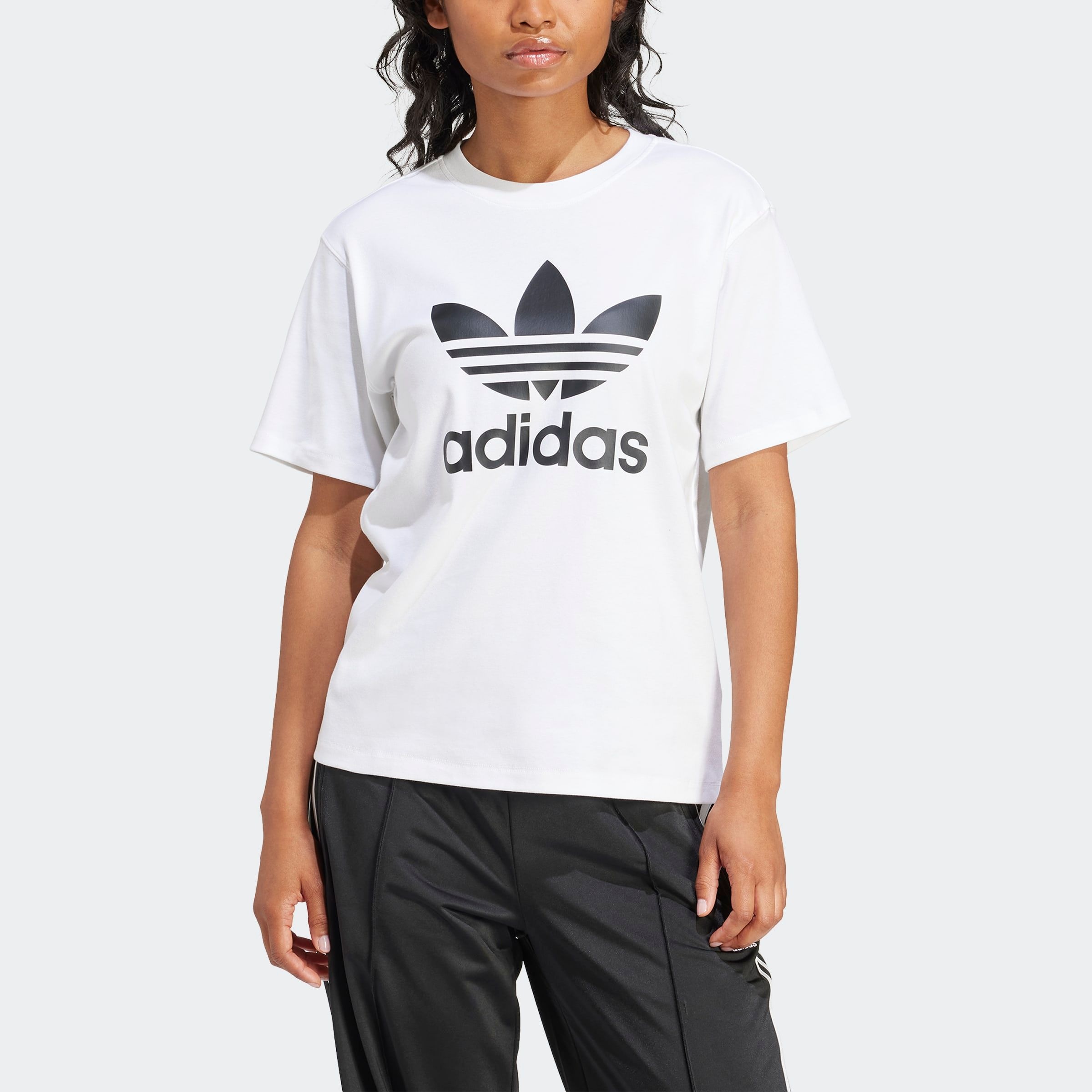 adidas Originals T-Shirt "TREFOIL TEE", Basic Shirt mit großem Trefoil Logo günstig online kaufen
