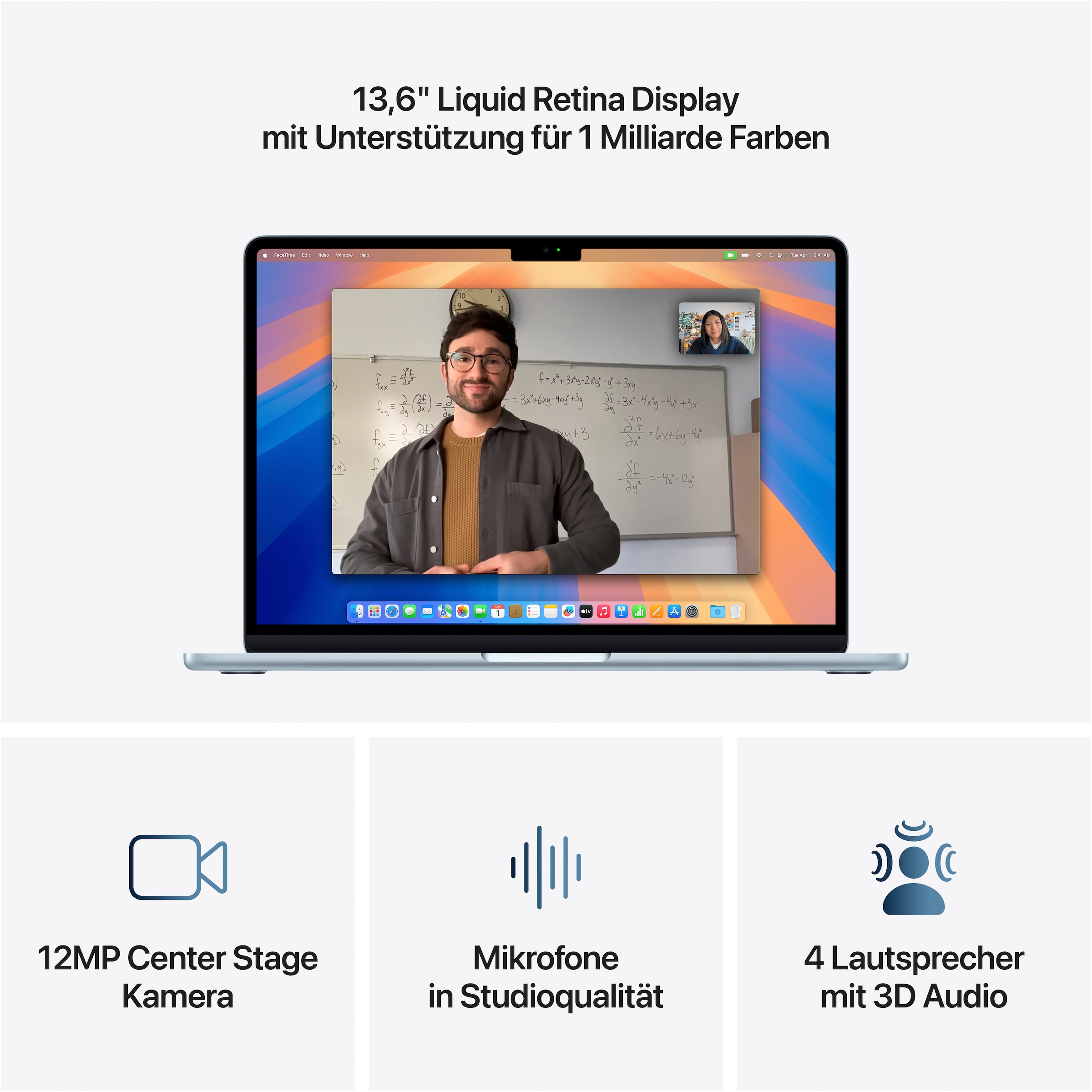 Apple Notebook »MacBook Air 13" (2025)«, 34,46 cm, / 13,6 Zoll, Apple, M4, 8-Core GPU, 256 GB SSD