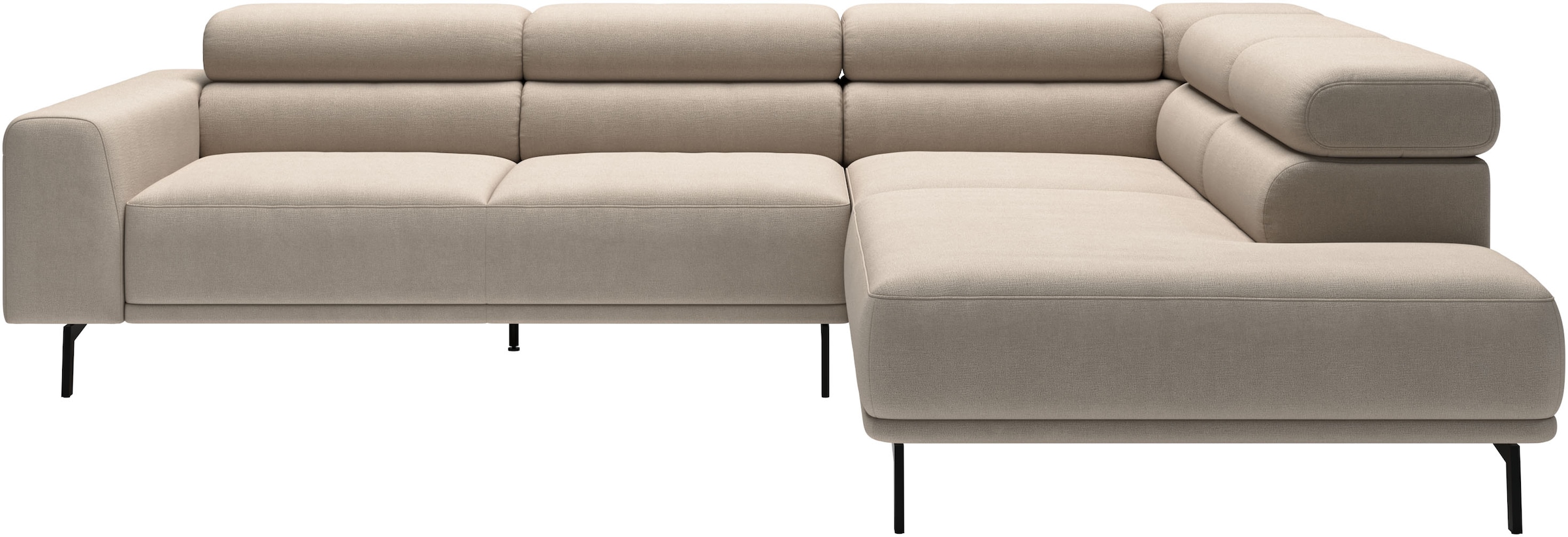 SCHÖNER WOHNEN-Kollektion "Tossa, Modernes Design trifft smarte Funktione, Breite 273 cm" Motorischer Sitzvorzug, Kopfteil-Funktion & Saugroboter-Höhe