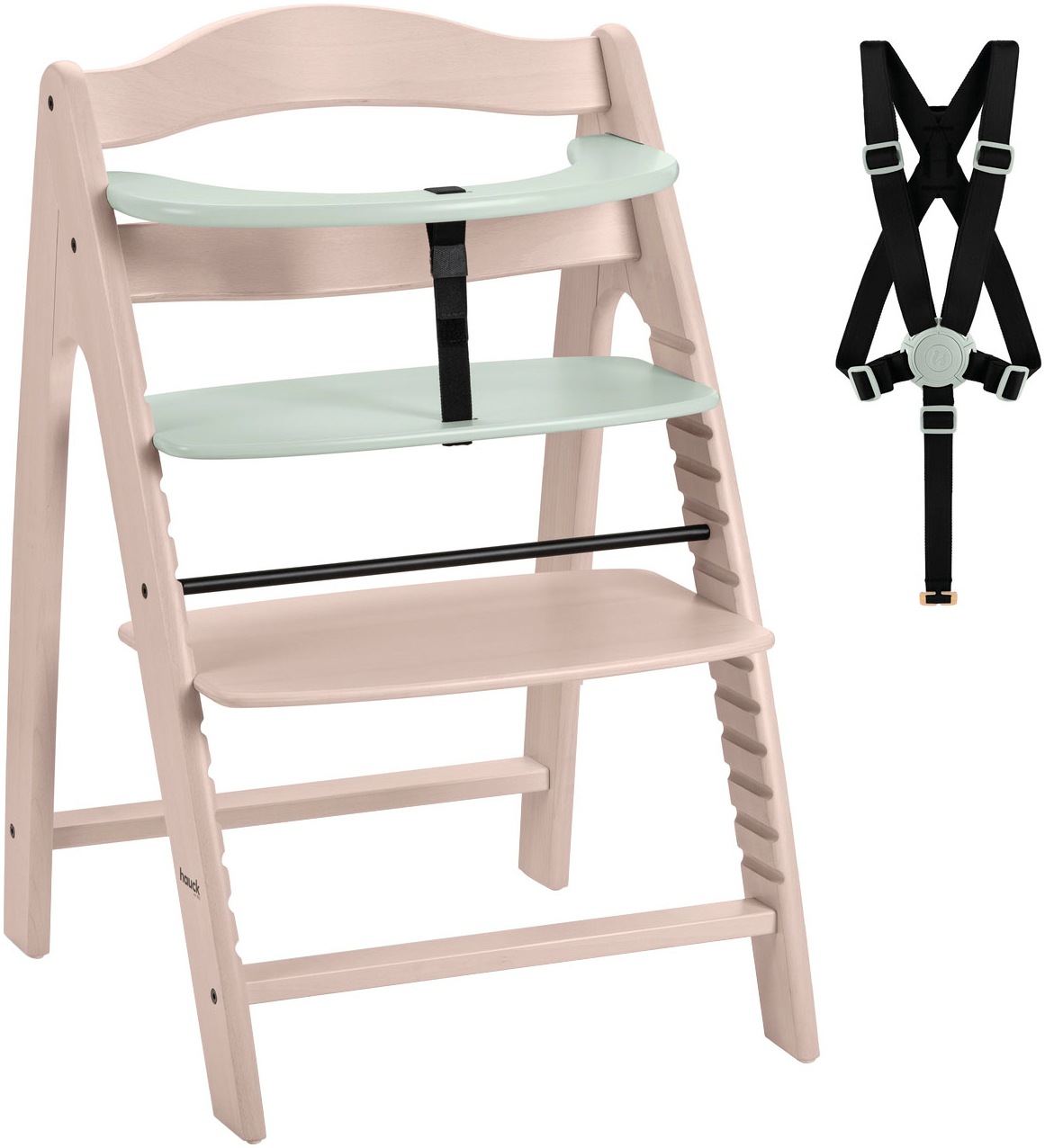 Hauck Hochstuhl »Arketa, Beech Whitewashed Mint«, mitwachsend; FSC® - schützt Wald - weltweit