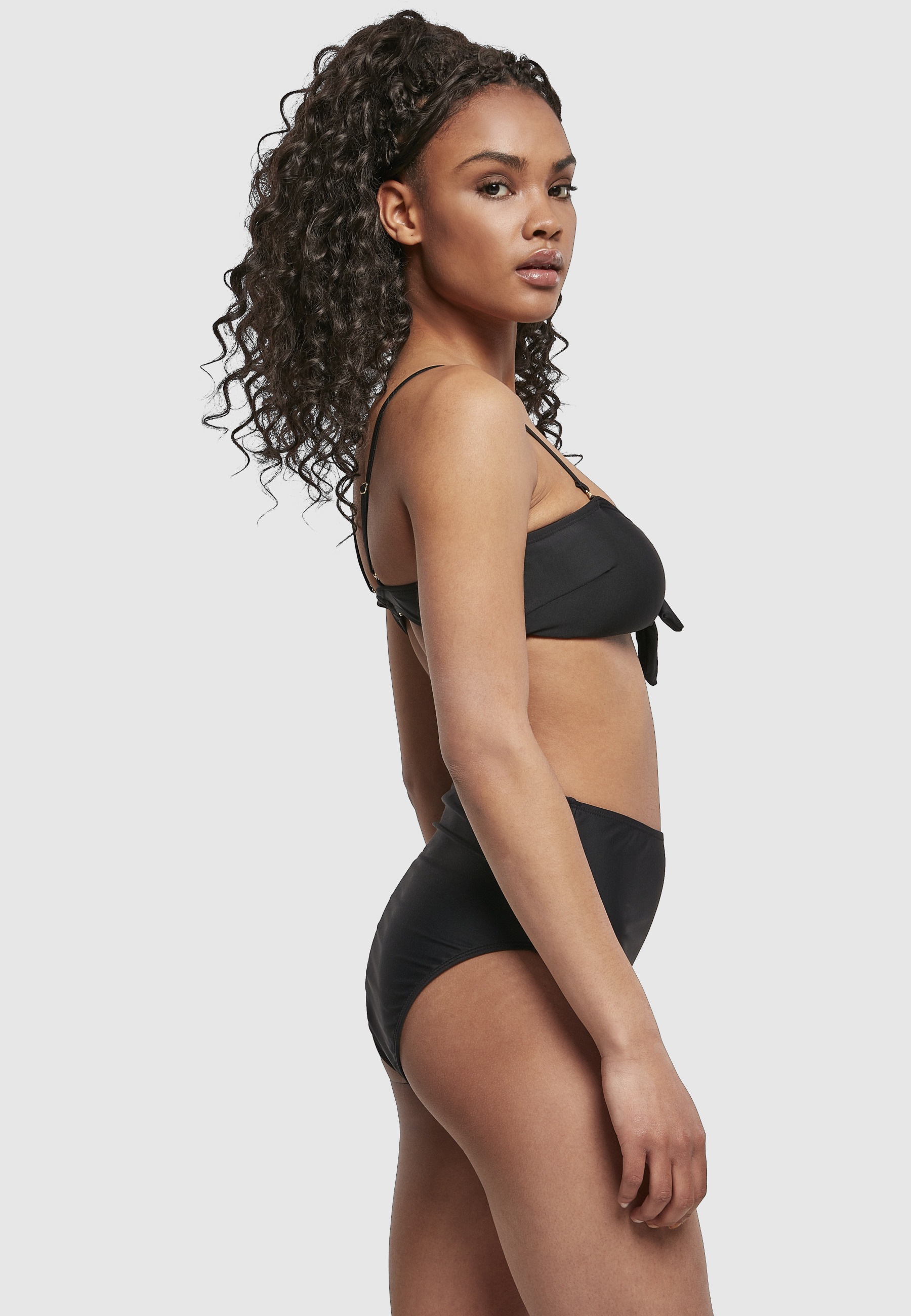 URBAN CLASSICS Bügel-Bikini »Urban Classics Damen Ladies High Waist Balcony Bikini«