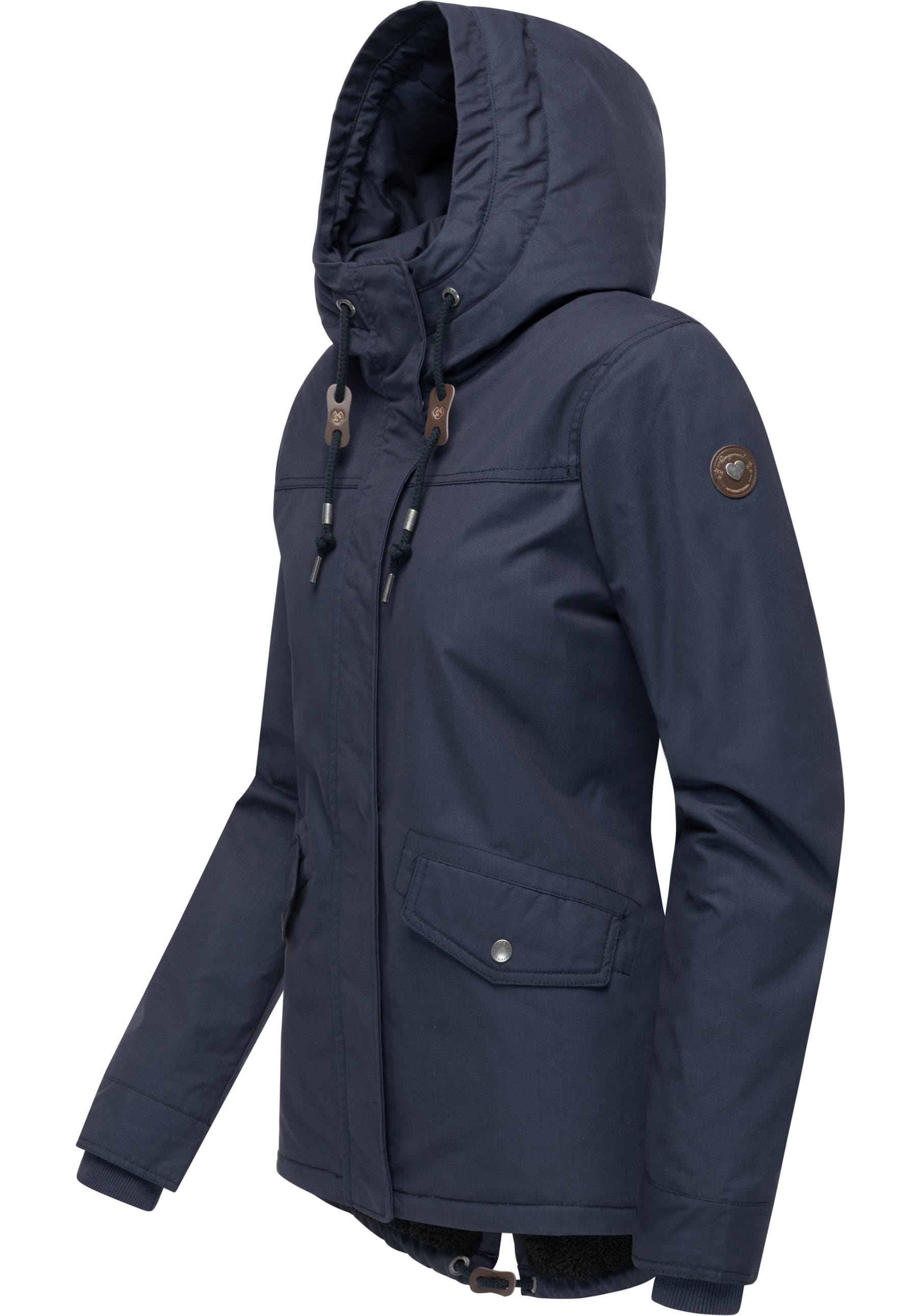 Ragwear Winterjacke »Parkker Warm YOUMODO«, mit Kapuze, Winter Parka mit kuscheligem Teddy-Innenfutter