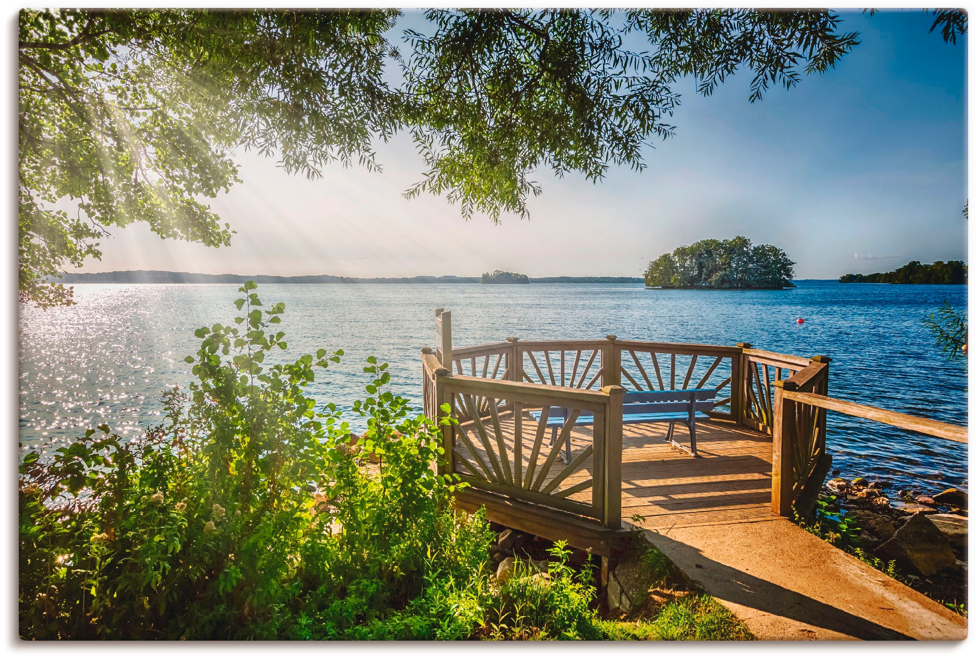 Artland Wandbild "Holsteinsche Schweiz Plöner See" Gewässer 1 Stk. tlg. als günstig online kaufen