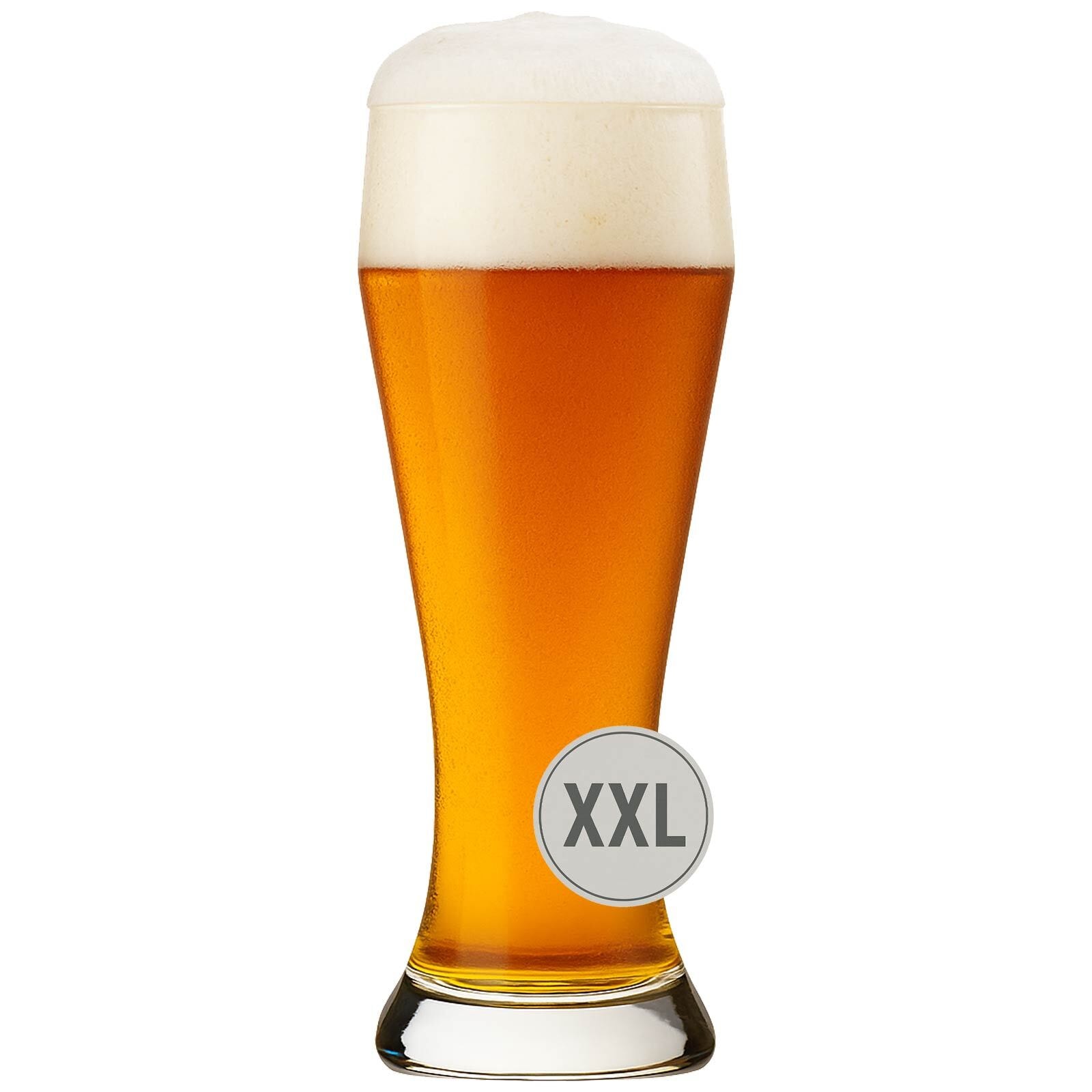 Bierglas RASTAL "Riesen-Weizenbierglas Ranft 3,9 Liter transparent", bunt (transparent), B:15,7cm H:41cm Ø:15,7cm, Glas, Trinkgefäße, Handwäsche wird empfohlen