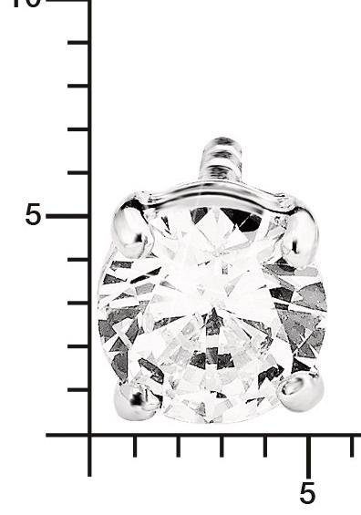 Paar Ohrstecker AMOR "Kugeln", silber (silberfarben), Ohrringe, Damen, 5mm, Silber 925 (Sterlingsilber) 5