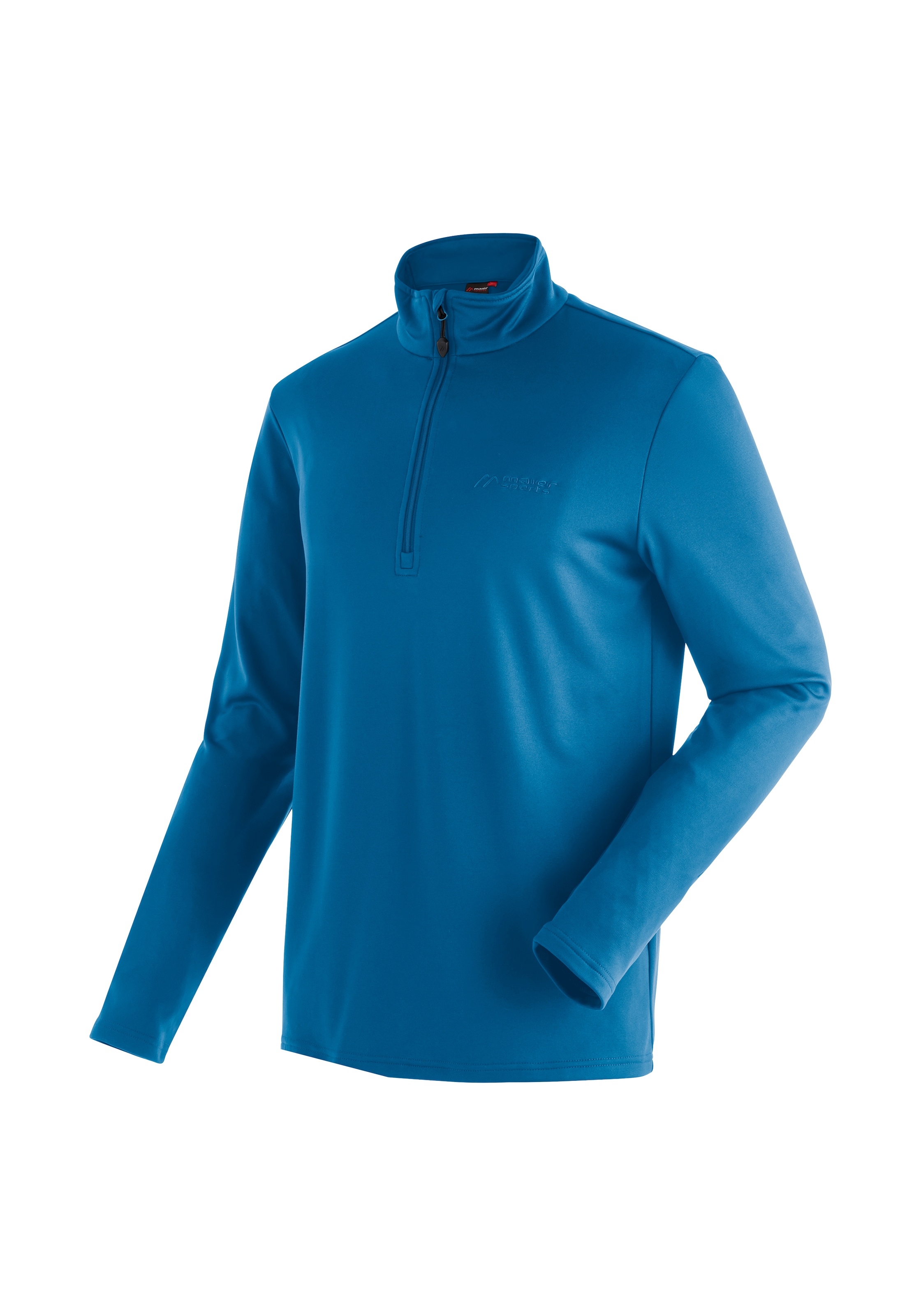 Maier Sports Fleecepullover "Felix", Herren Fleece, funktioneller Midlayer, Half-Zip, Regular Fit