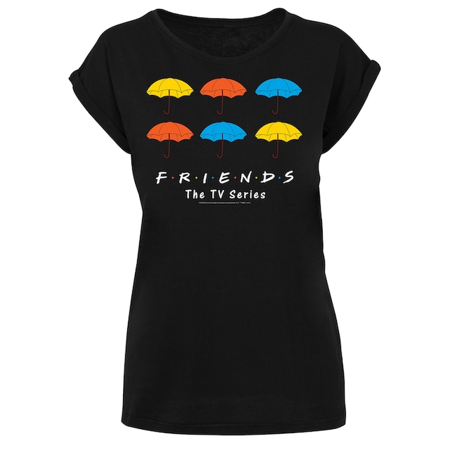 F4NT4STIC T-Shirt »FRIENDS Bunte Regenschirme«, Damen,Premium Merch,Regular- Fit,Kurze Ärmel,Bedruckt für bestellen | BAUR