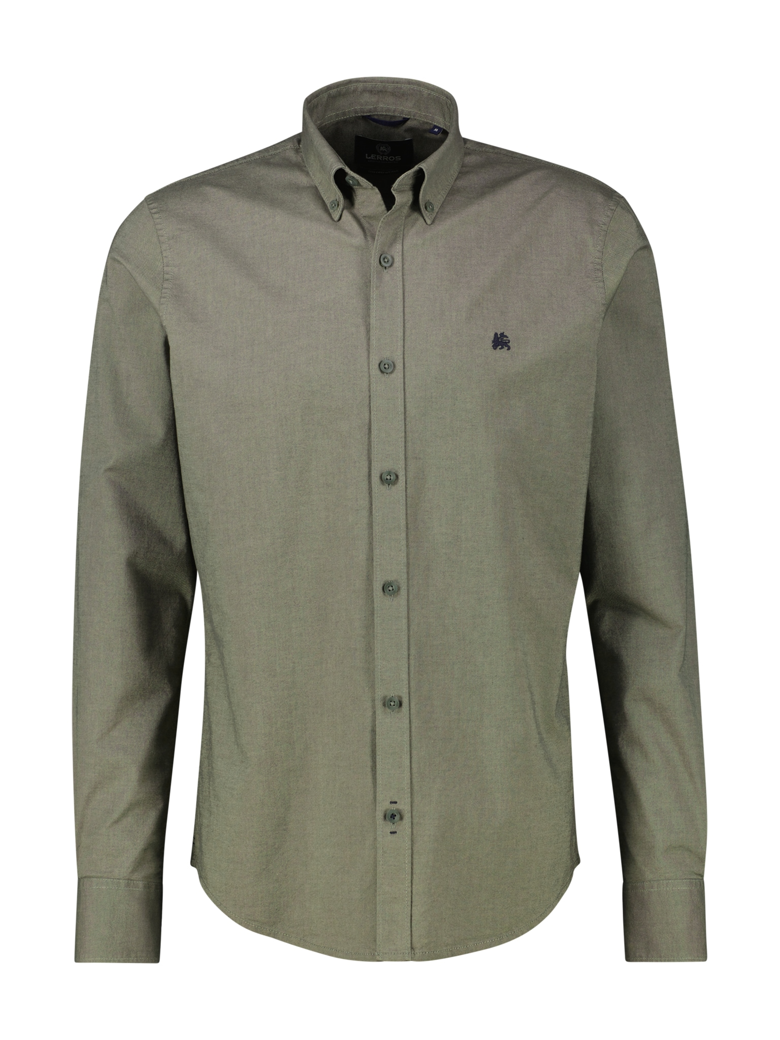 LERROS Langarmhemd »Oxford Solid«, mit Button-Down-Kragen
