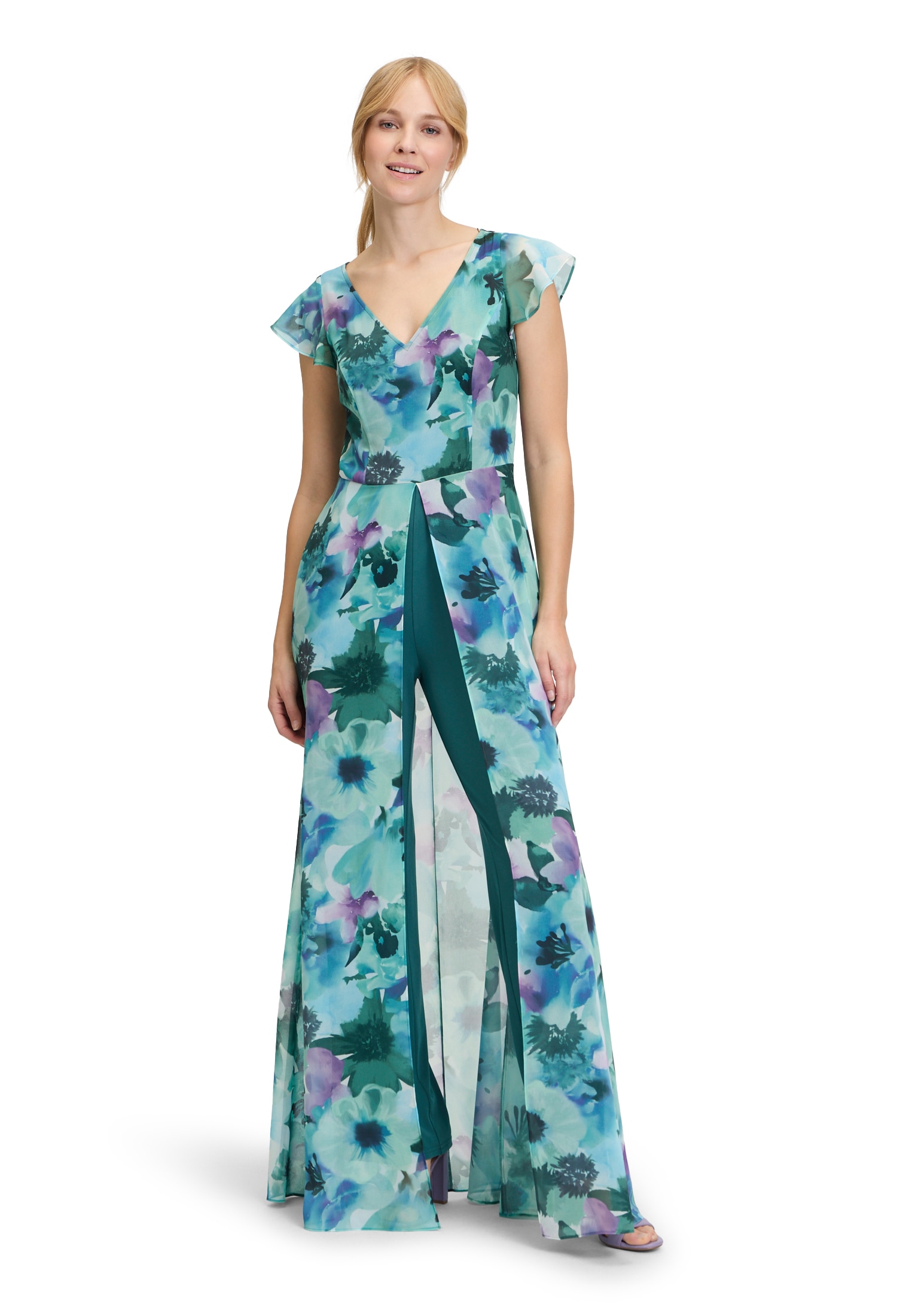 Vera Mont Overall "Vera Mont Damen Jumpsuit kurzarm", (1 tlg.), Druck günstig online kaufen