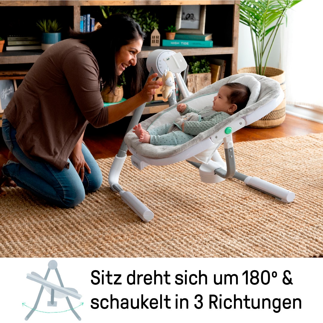 ingenuity Babywippe »AnyWay Sway Dual-Direction Portable Swing – Ray« bis 9 kg mit Sound-Effekt