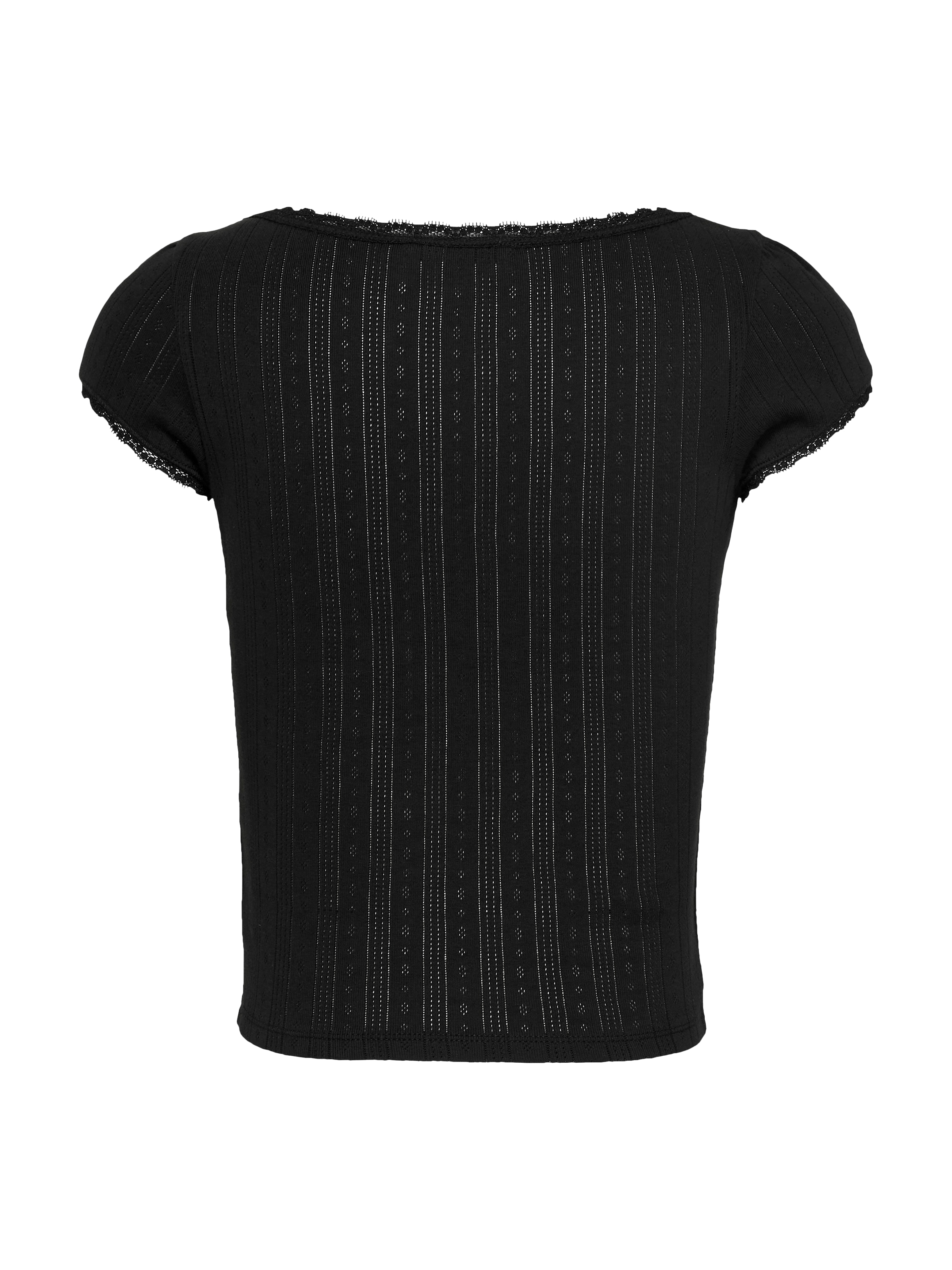 Tommy Jeans T-Shirt »TJW SLIM SH POINTELLE SS TEE EXT«, mit Spitze, mit Lochmuster