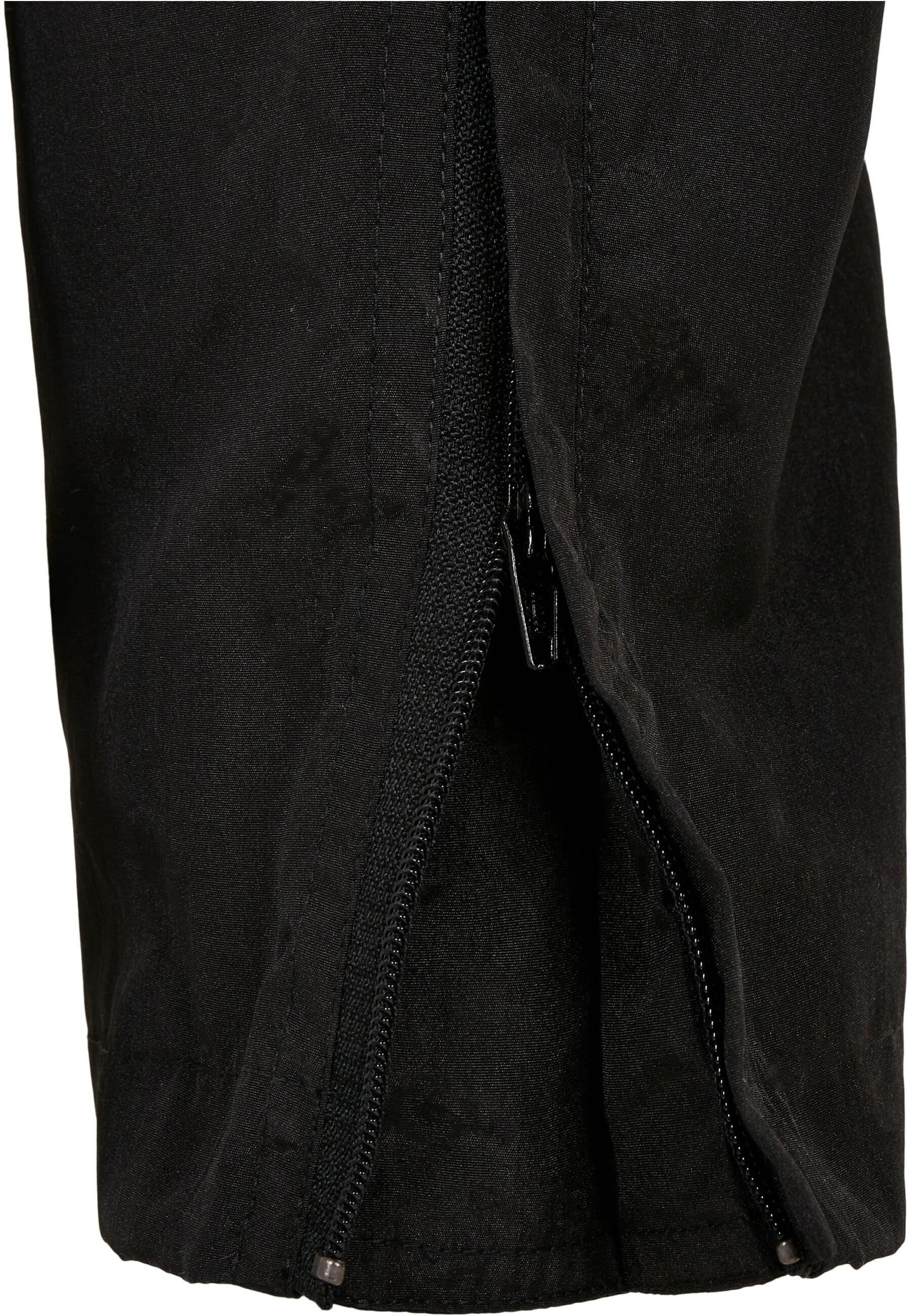 URBAN CLASSICS Stoffhose »Urban Classics Damen Ladies Shiny Crinkle Nylon Zip Pants«, (1 tlg.)