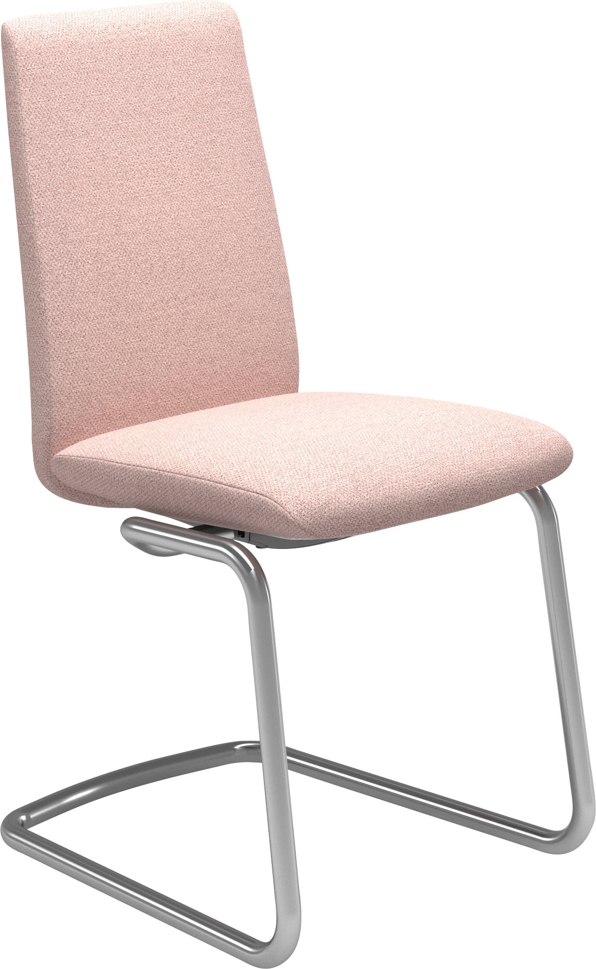 Stressless Polsterstuhl "Laurel", ROHLEDER Stoff Q2 FARON, Low Back, Größe M, mit Beinen aus Stahl in Chrom glänzend