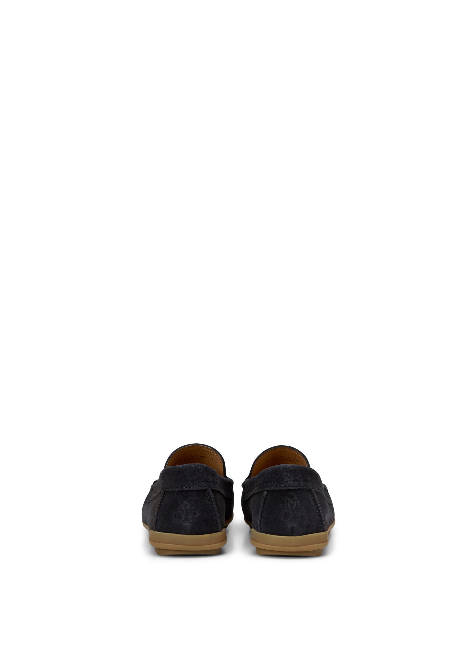 Mokassin MARC O'POLO "aus Velours-Rindleder", Damen, Gr. 45, navy, Obermaterial: 100% Leder (Rind), unifarben, Schuhe Mokassin 6