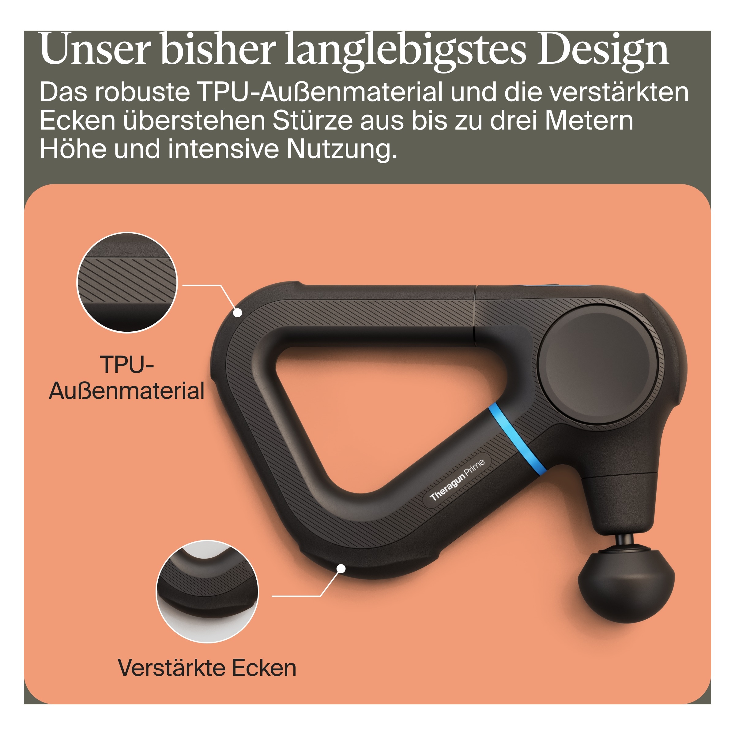 Therabody Massagepistole »Theragun Prime (6.Generation), robusten, stoßfesten Design«