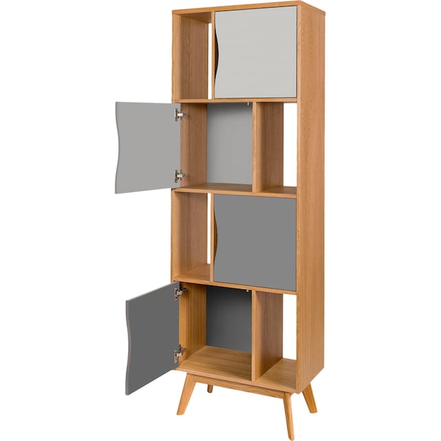 Woodman Bücherregal »Avon«, Höhe 191 cm, Holzfurnier aus Eiche, schlichtes  skandinavisches Design bestellen | BAUR